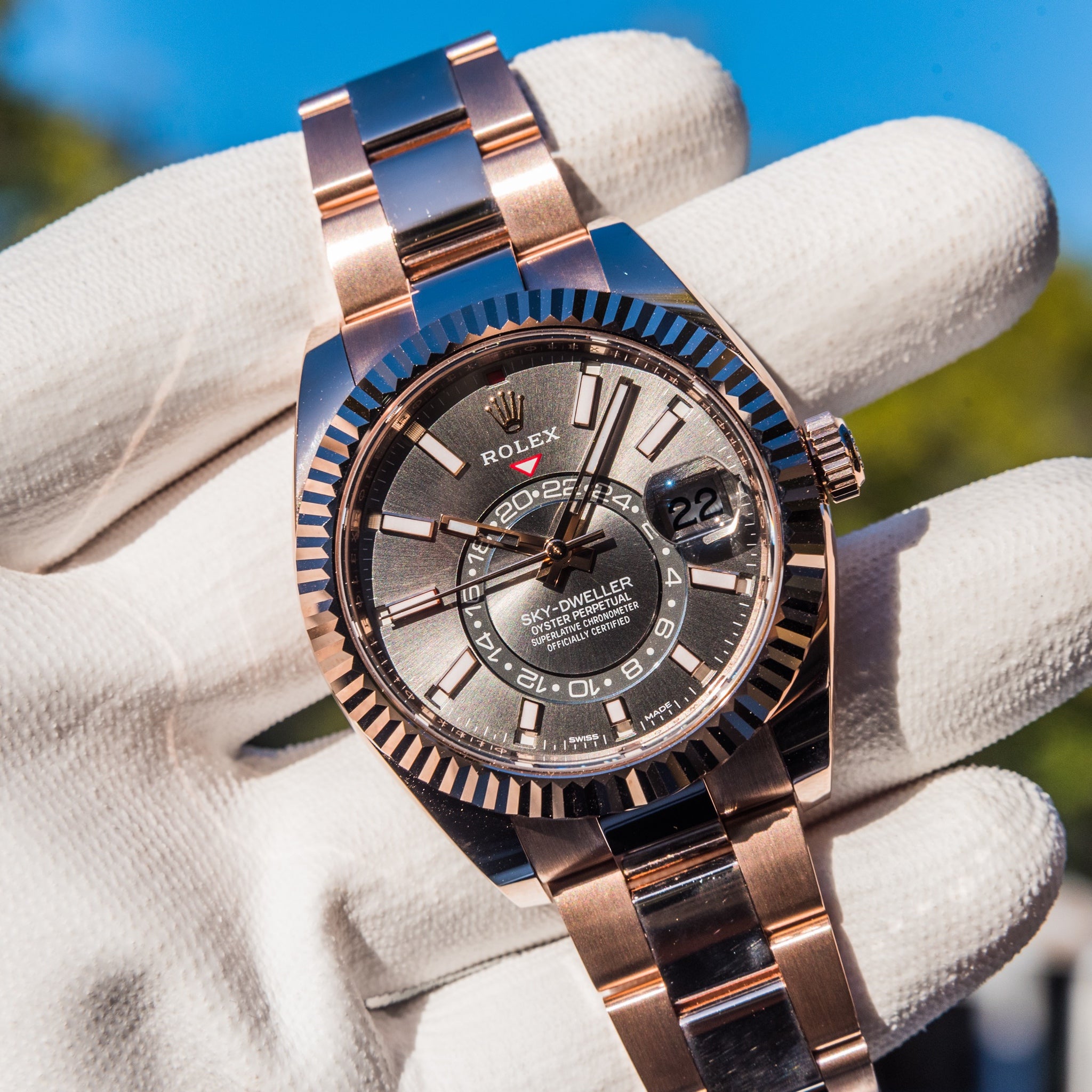 Rolex 2023 Sky-Dweller 42mm 326935 Rhodium Dial