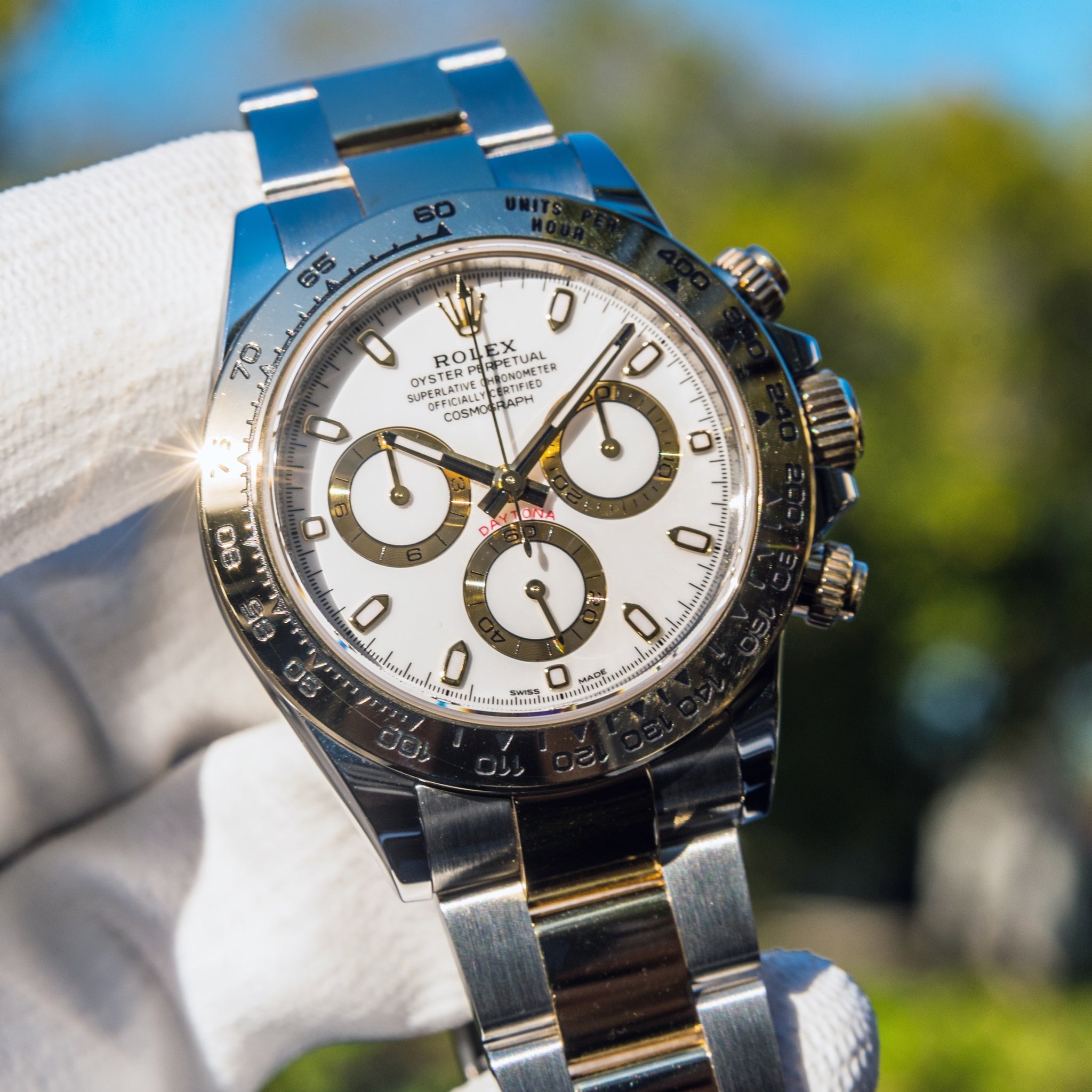 Daytona steel fashion white