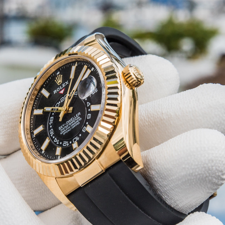 Rolex 2022 Sky-Dweller on Oysterflex Black Dial