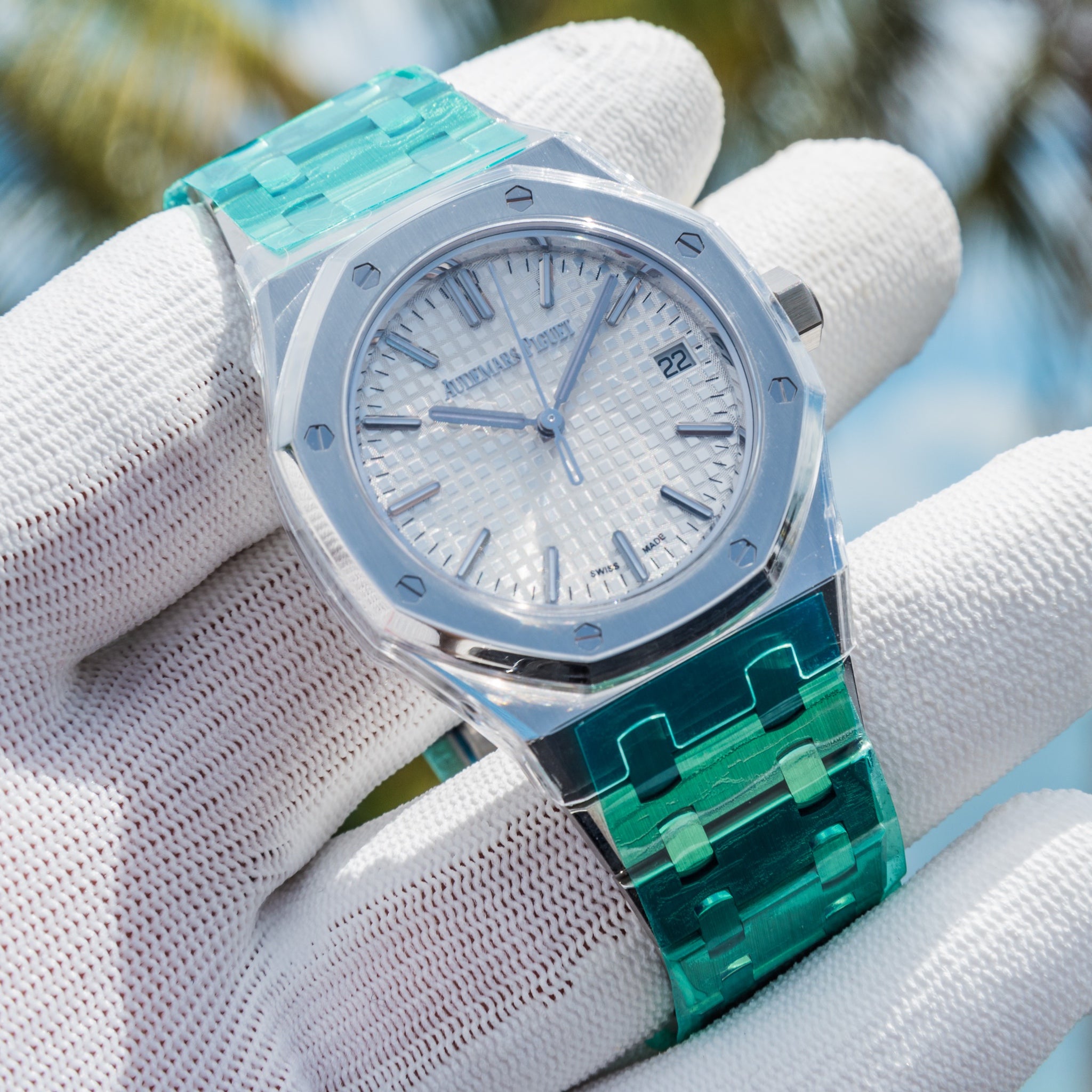 2022 15550st 50th Anniversary White Dial