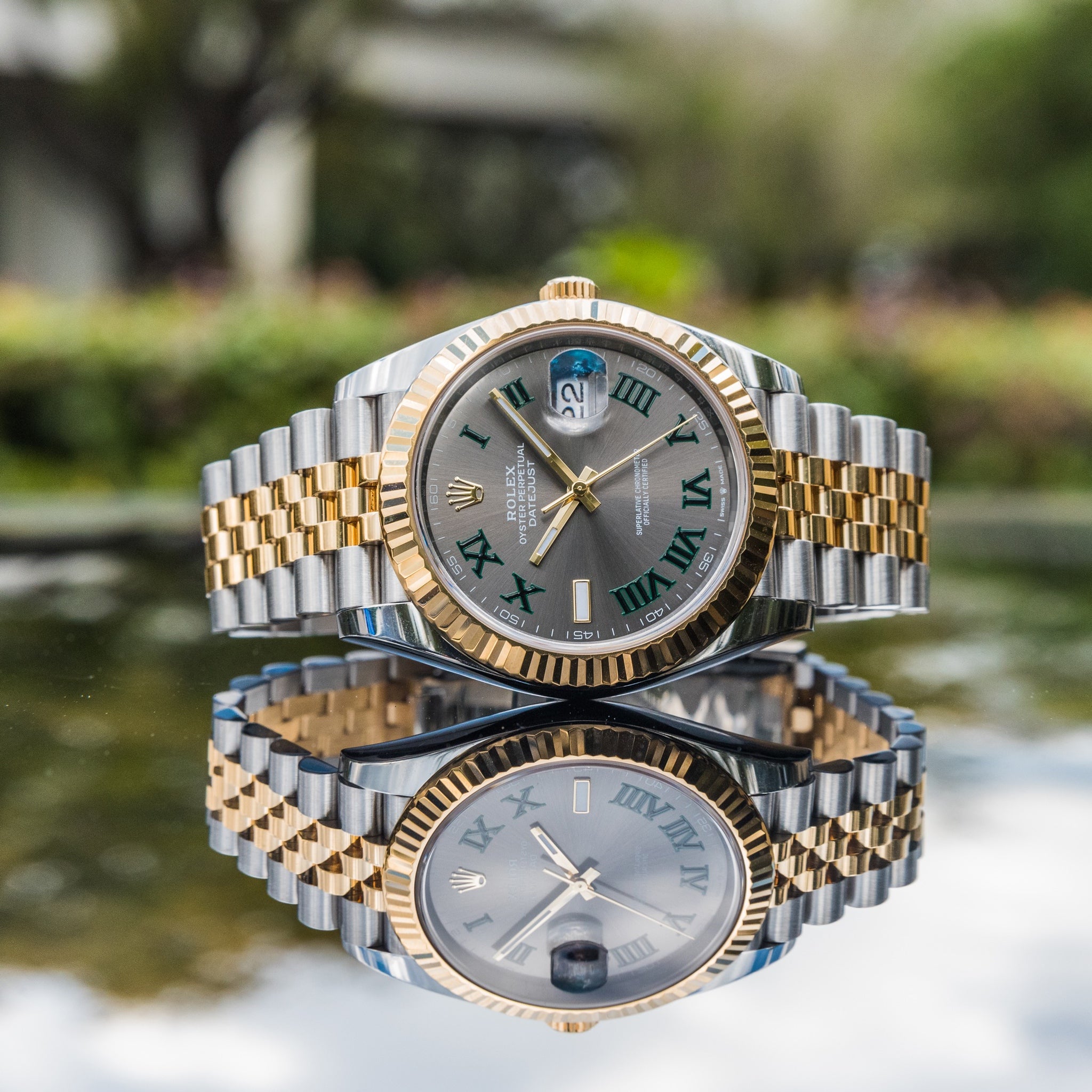 2022 Datejust 41mm Wimbledon Glinted Bezel Jubilee 126333