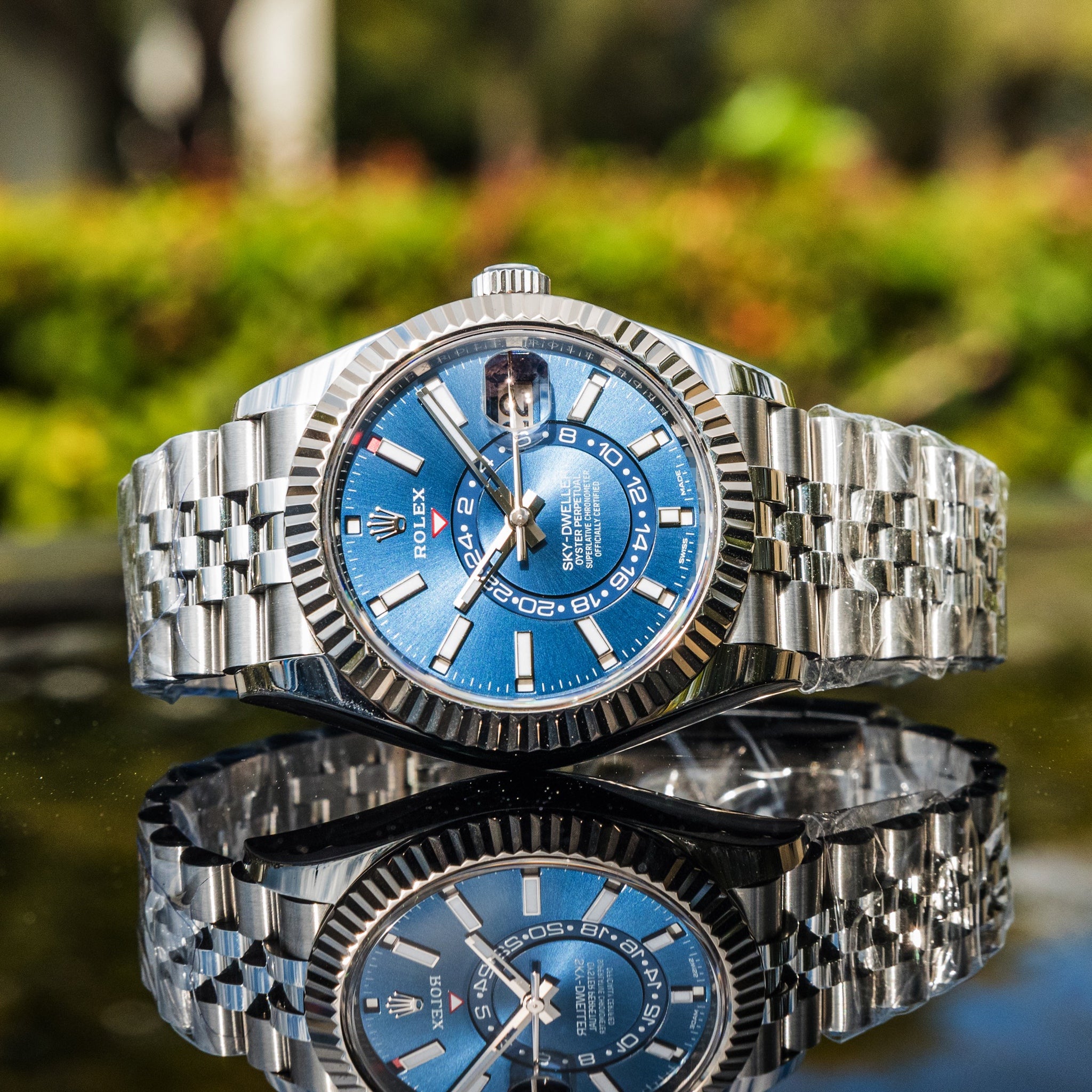 Rolex 2022 Sky-Dweller 326934 Blue Dial on Jubilee