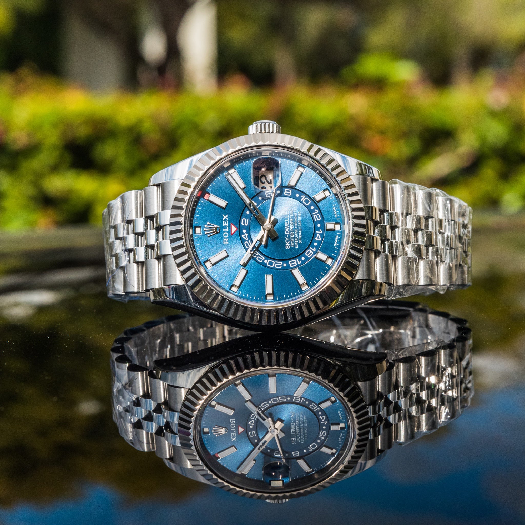 Rolex 2022 Sky-Dweller 326934 Blue Dial on Jubilee