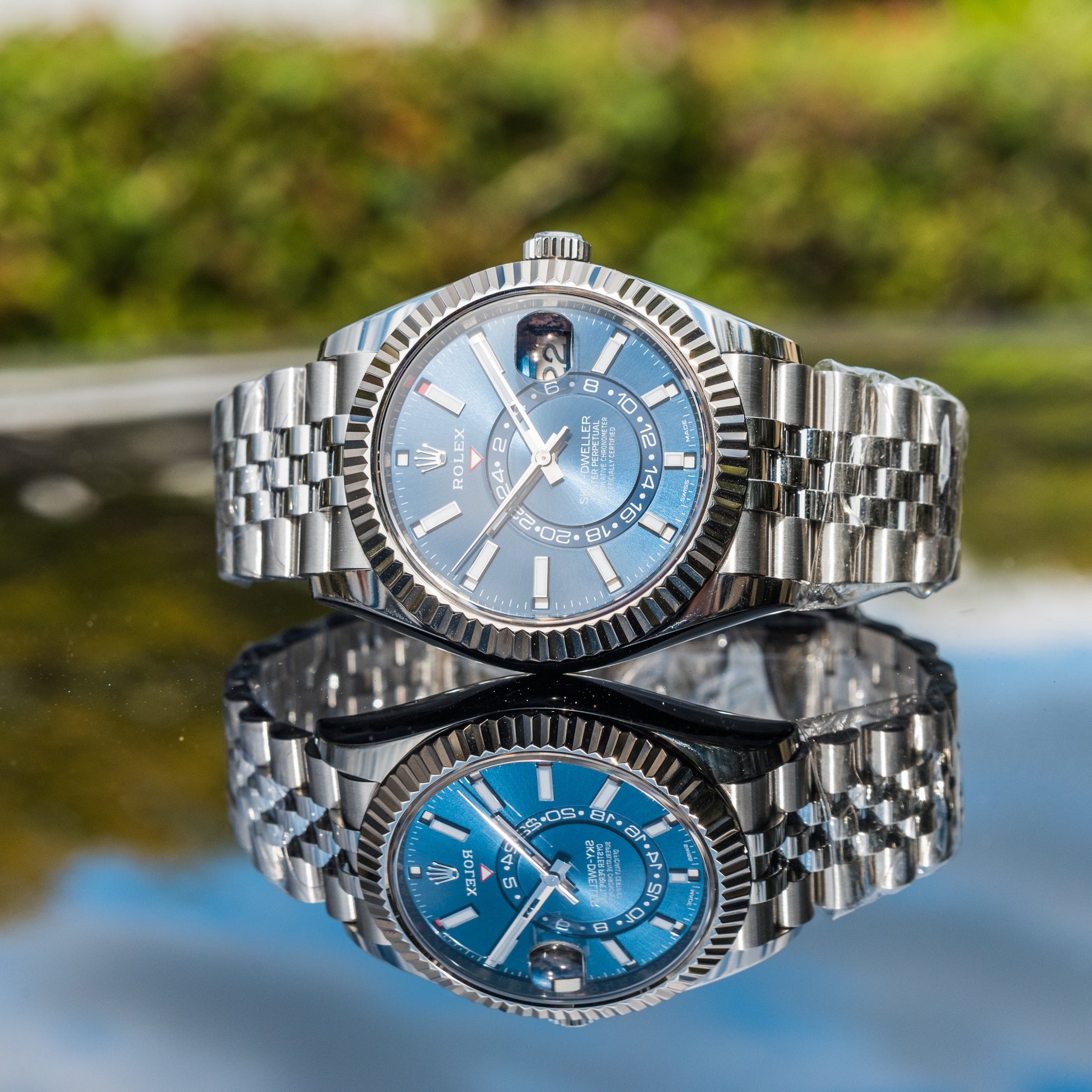 Rolex 2022 Sky-Dweller 326934 Blue Dial on Jubilee