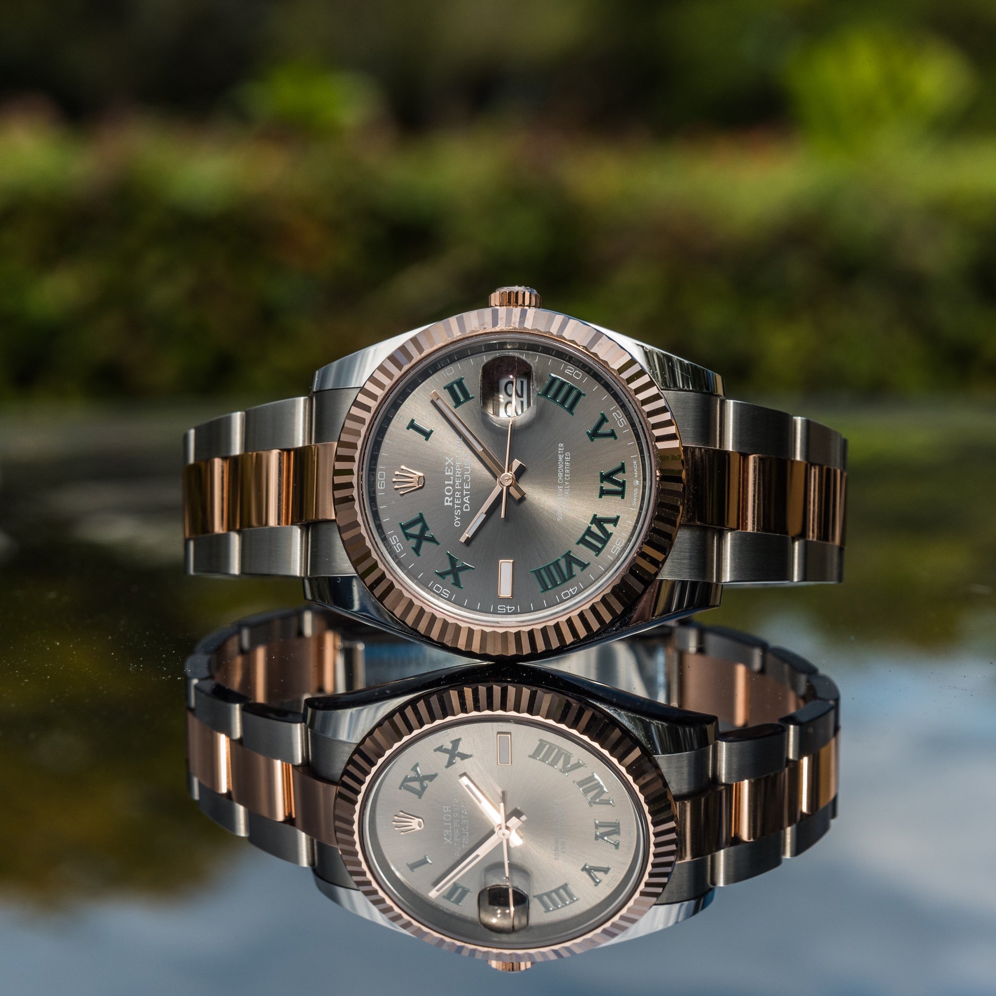 2022 Datejust 41mm Wimbledon fluted Bezel Oyster Bracelet 126331