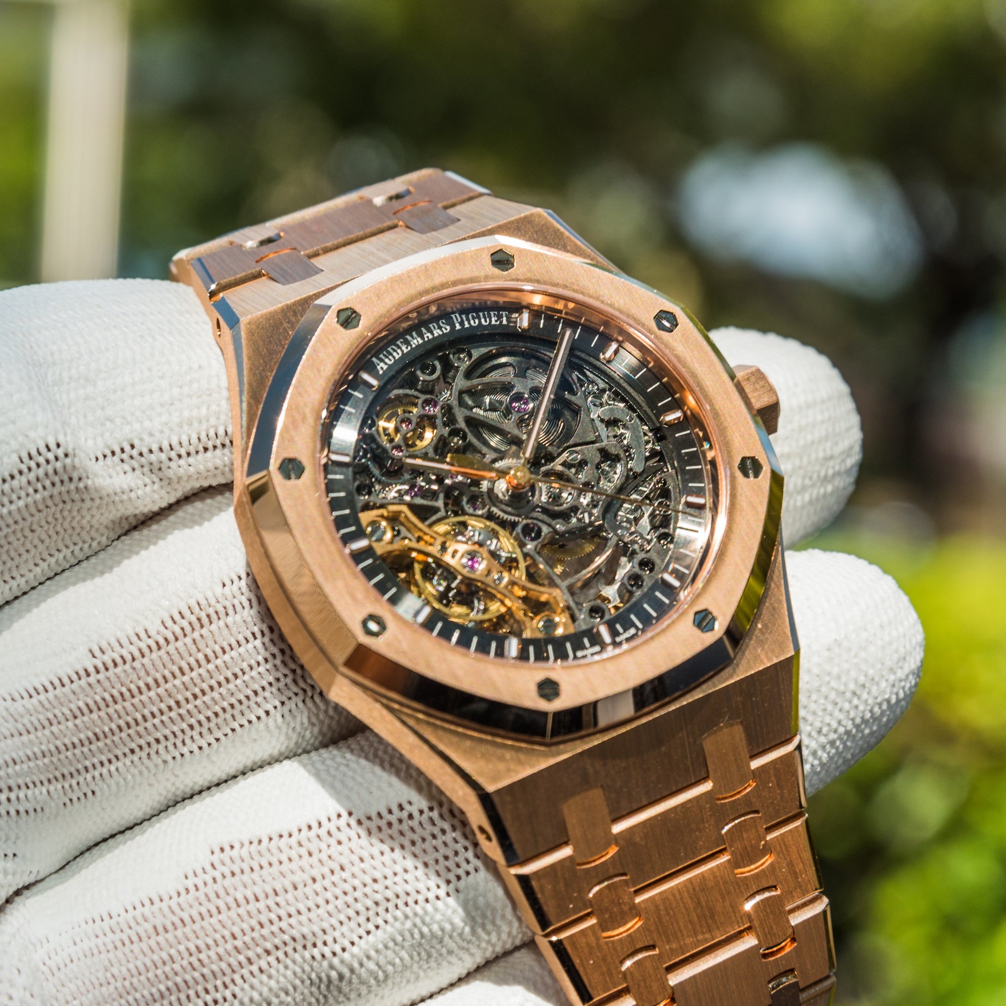 2023 Audemars Piguet 15407or Royal Oak Double Balance Wheel Openworked Rose Gold 41mm