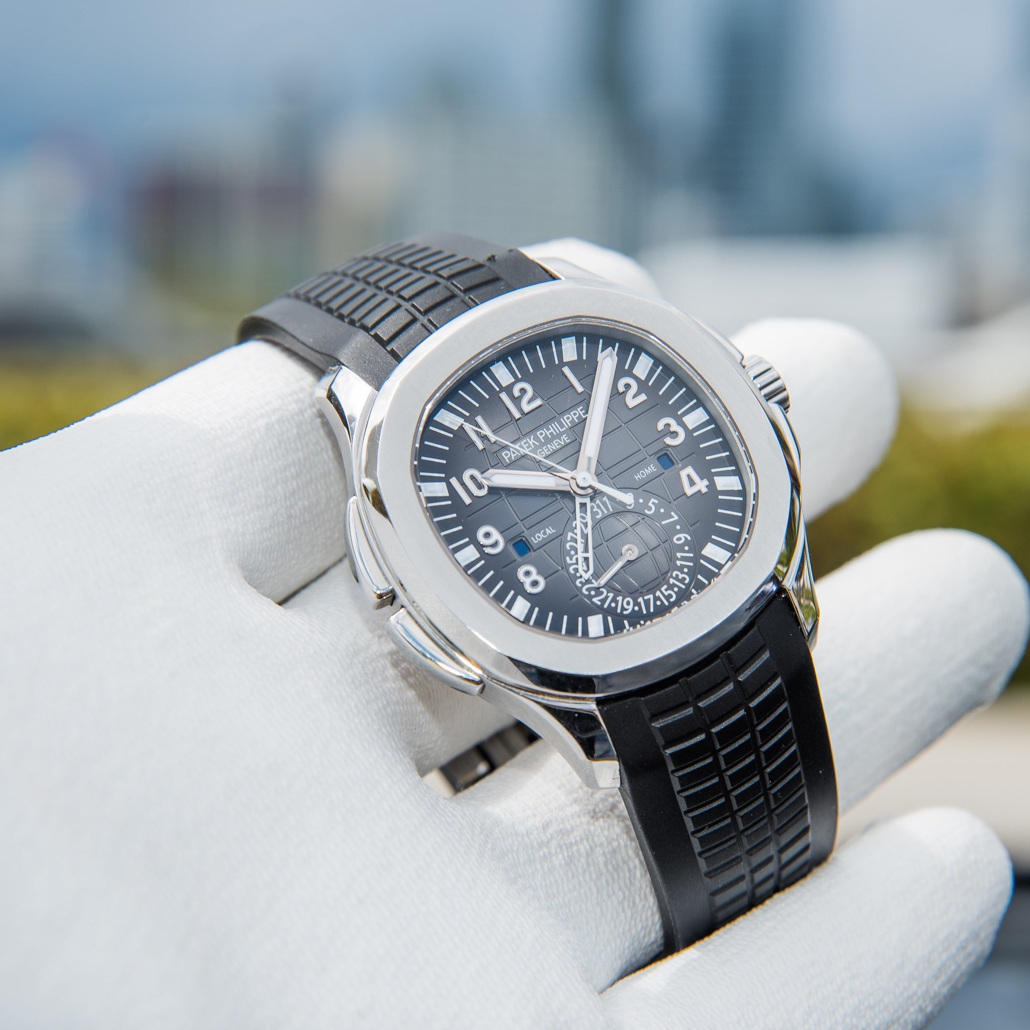 Patek 5164A | 2019 Aquanaut | Steel Travel Time | 5164A-001