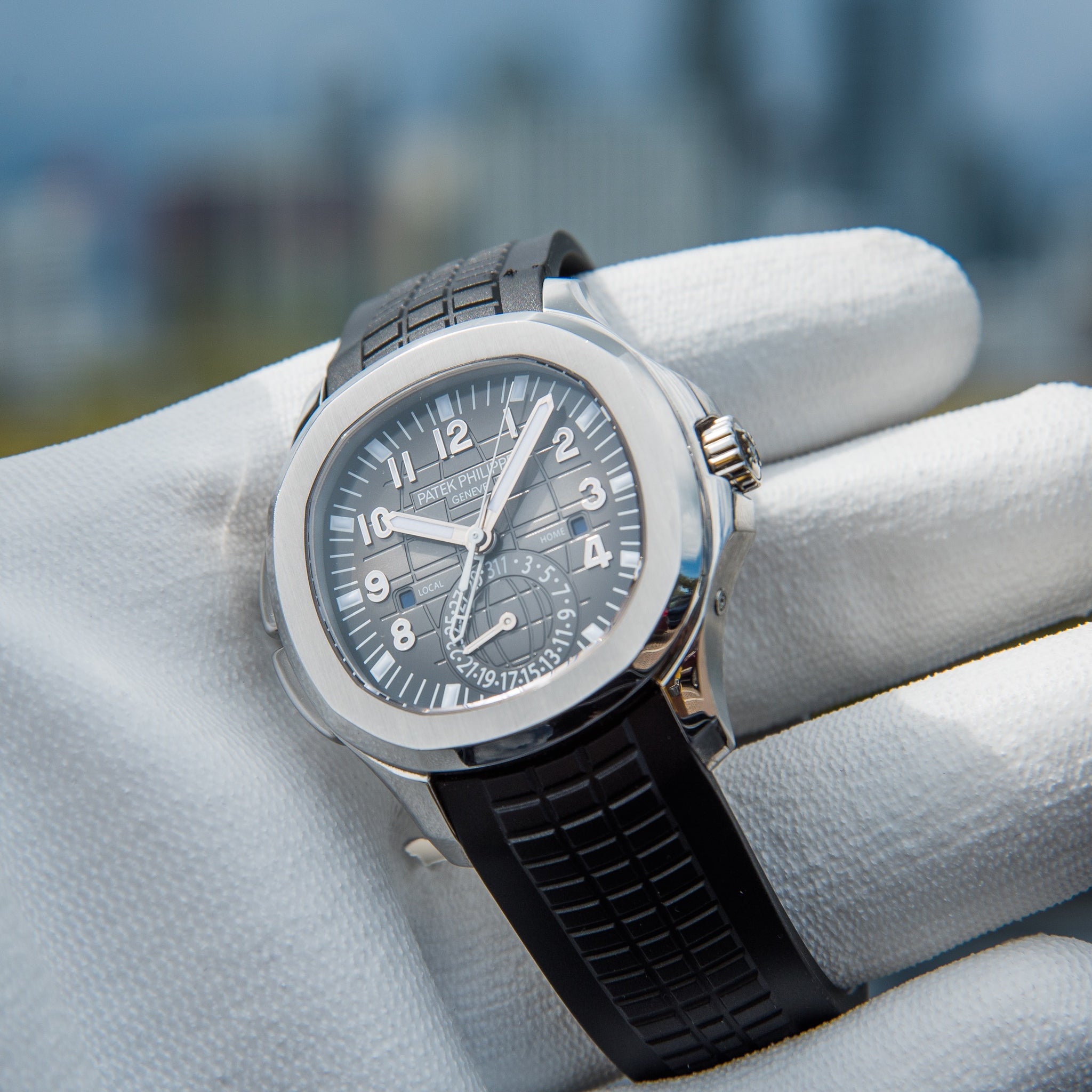 Patek 5164A | 2019 Aquanaut | Steel Travel Time | 5164A-001