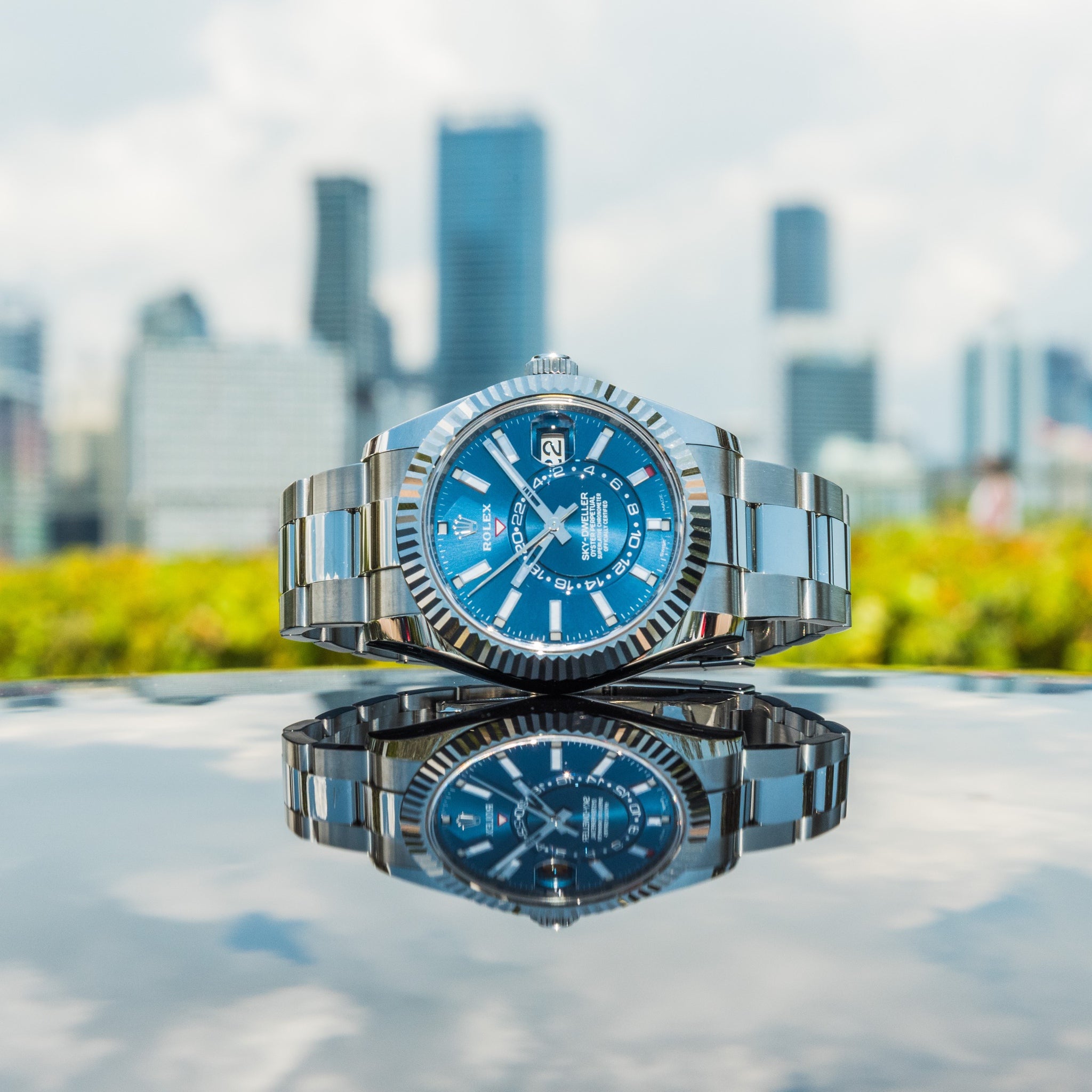 Rolex 2022 Sky-Dweller 326934 Blue Dial on Oyster