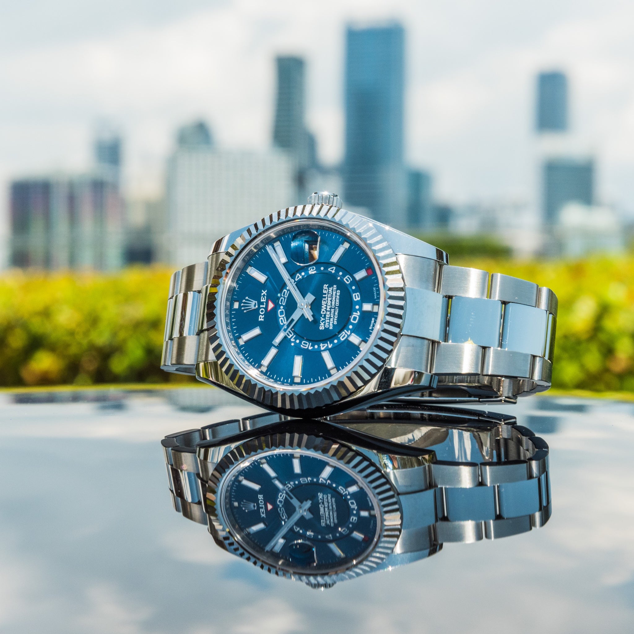 Rolex 2022 Sky-Dweller 326934 Blue Dial on Oyster
