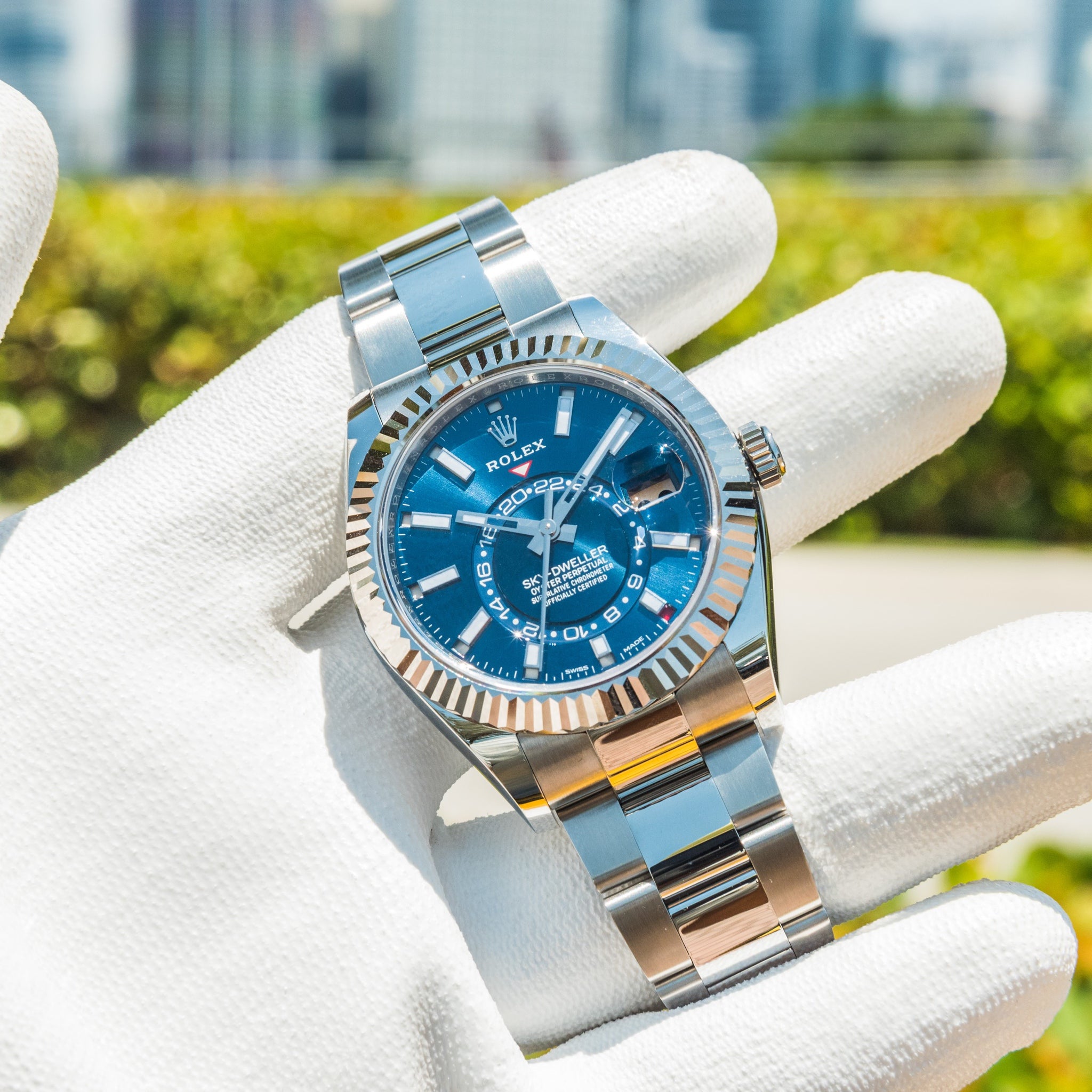 Rolex 2022 Sky-Dweller 326934 Blue Dial on Oyster