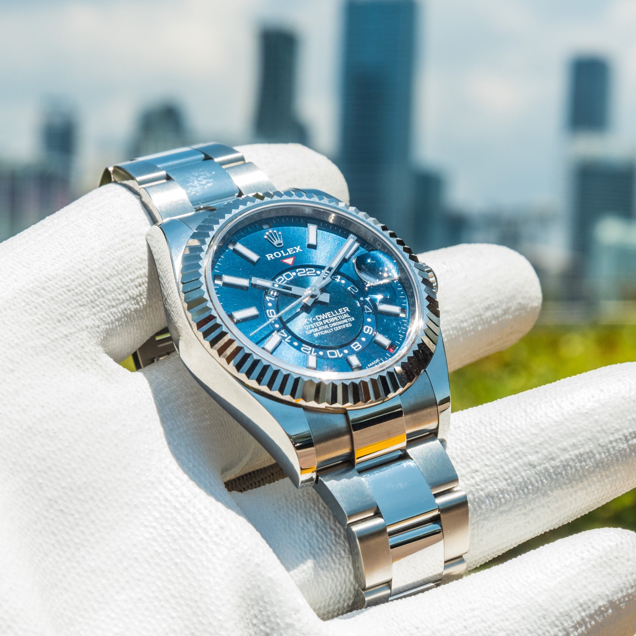 Rolex 2022 Sky-Dweller 326934 Blue Dial on Oyster