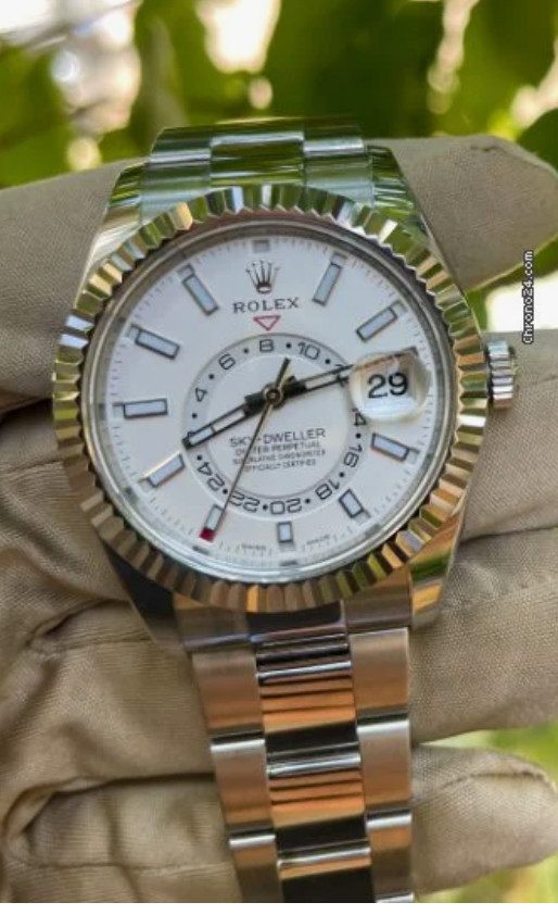 Rolex 2022 Sky-Dweller 326934 White Dial