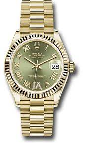 Rolex Datejust 31mm green roman dial