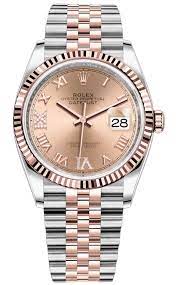 Rolex Datejust 36 Rose Dial on Jubilee
