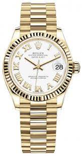 Rolex Datejust 31mm white roman dial