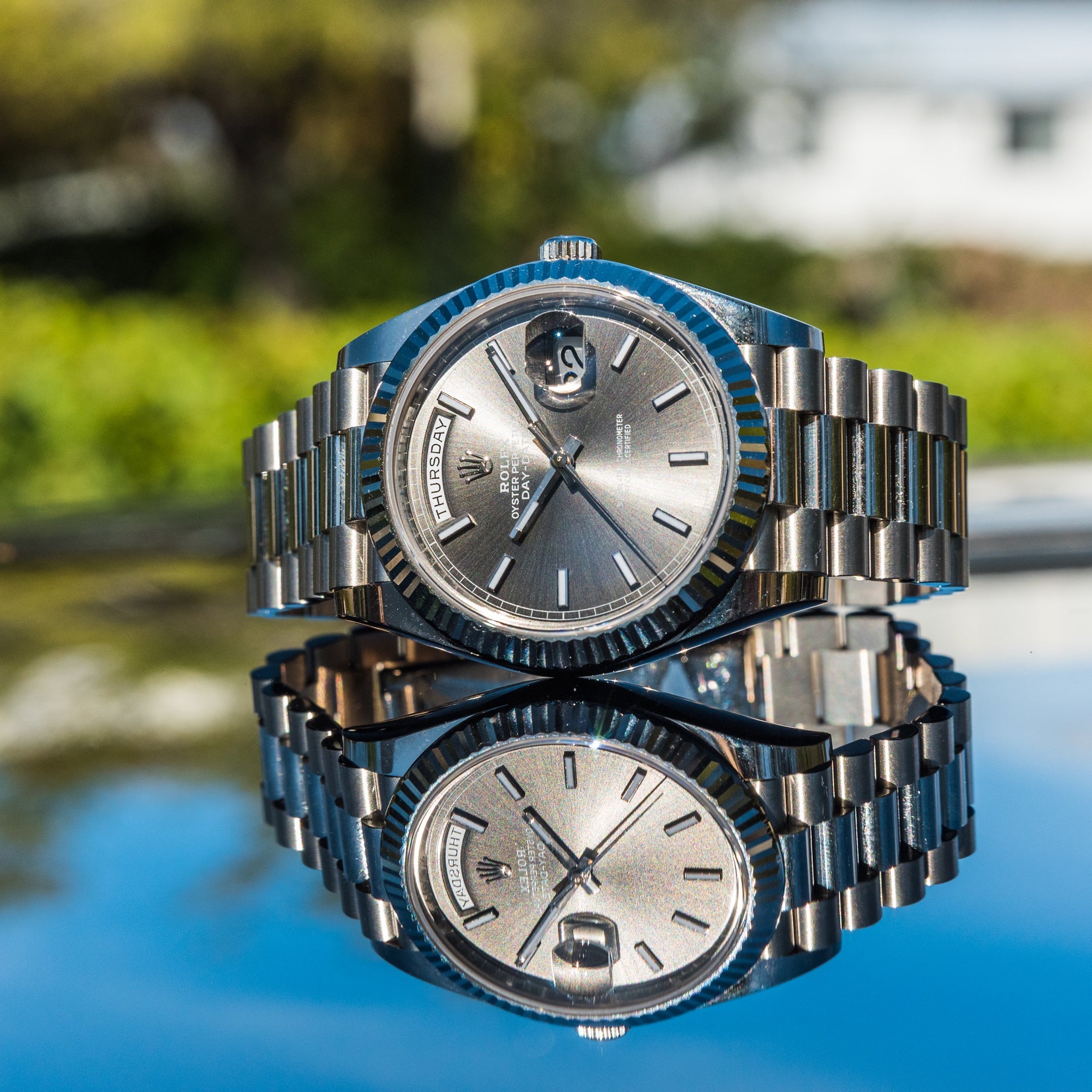 Rolex 2022 Day-Date 40 Slate Grey Dial 228239