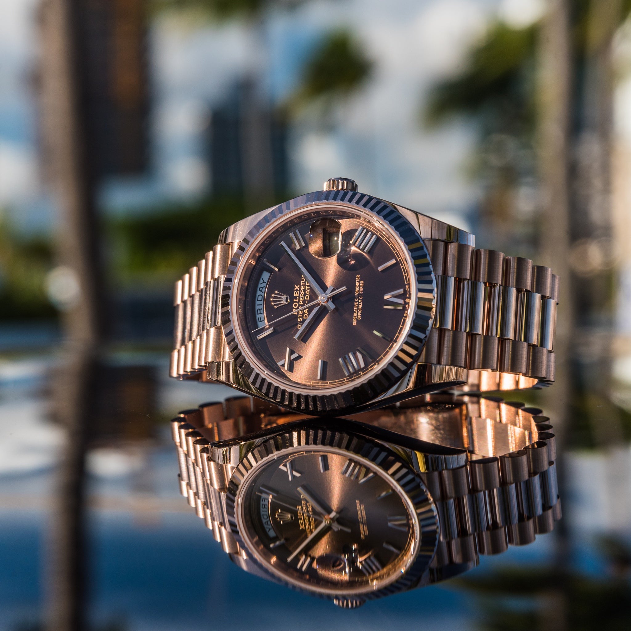 Rolex 2023 Day-Date 40mm Chocolate Dial 228235