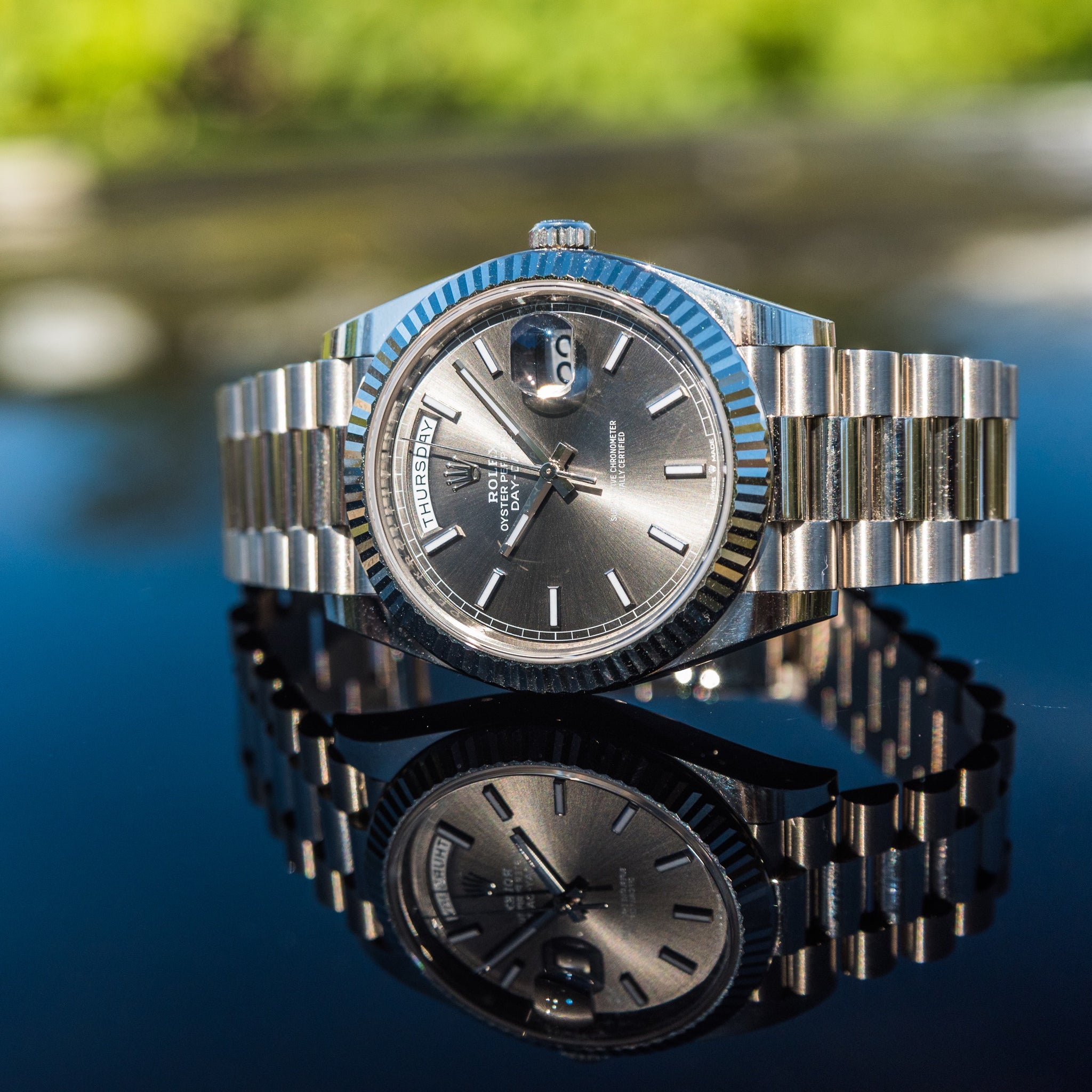 Rolex 2022 Day-Date 40 Slate Grey Dial 228239