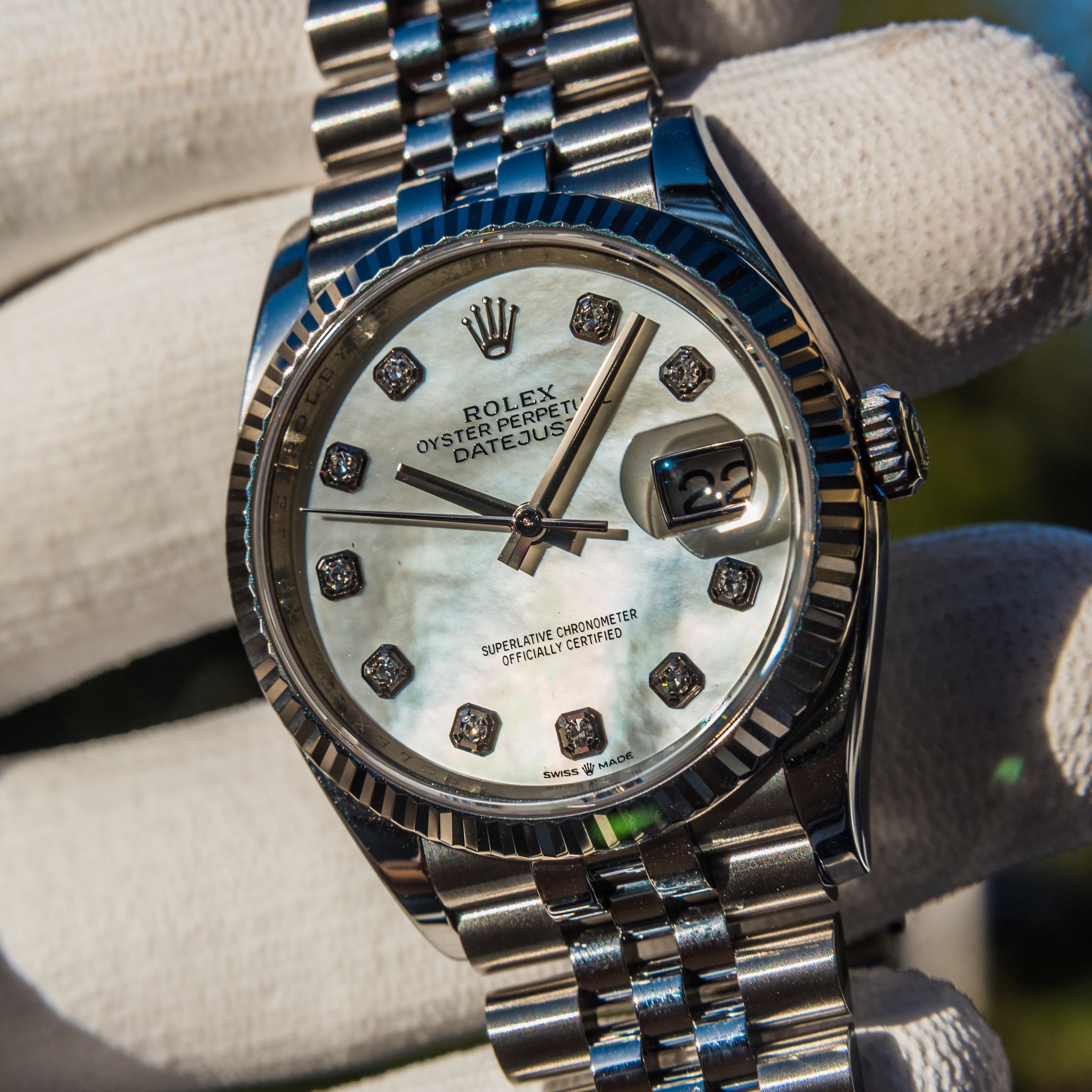 2022 Rolex Datejust 36mm Mother of Pearl on Jubilee 126234