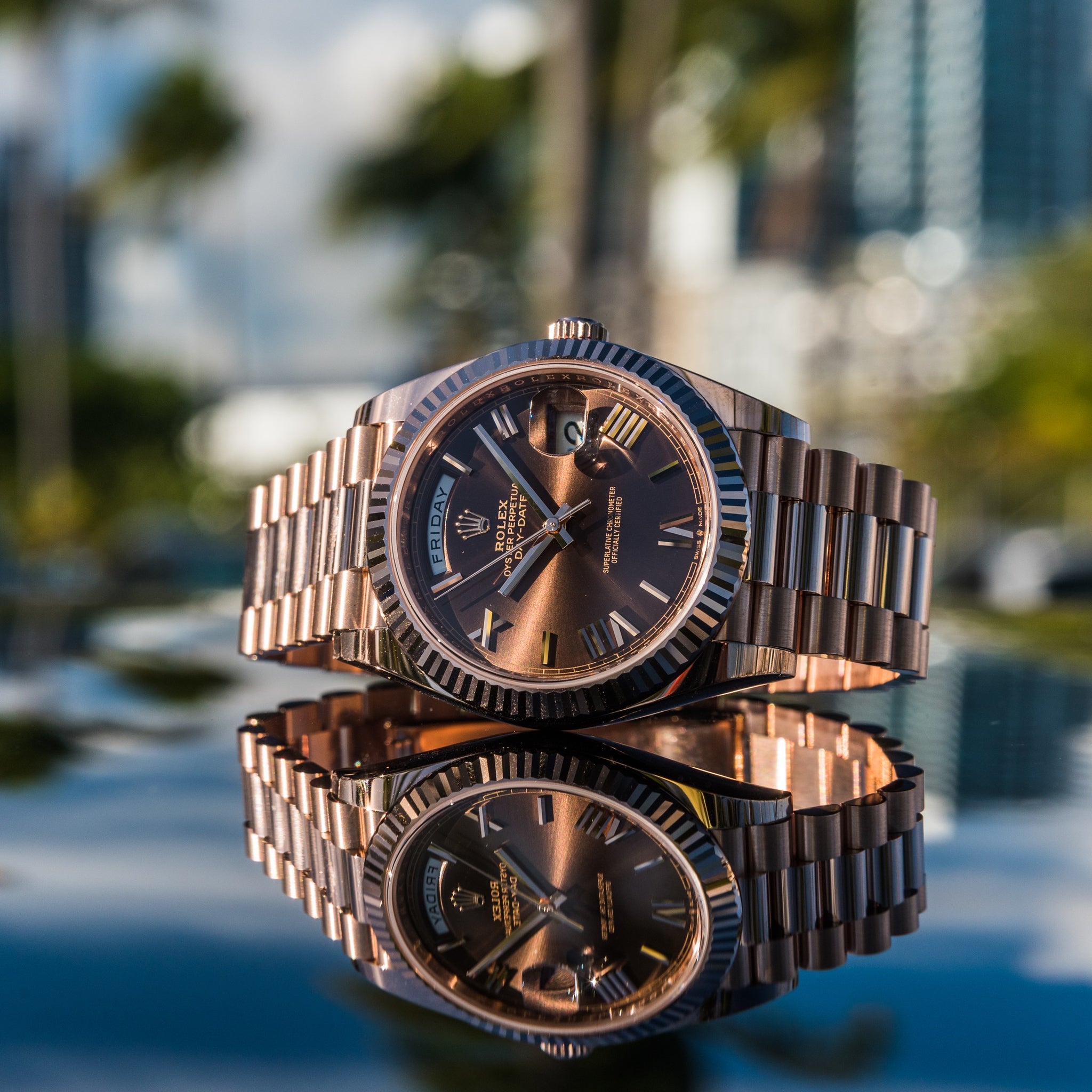 Rolex 2023 Day-Date 40mm Chocolate Dial 228235