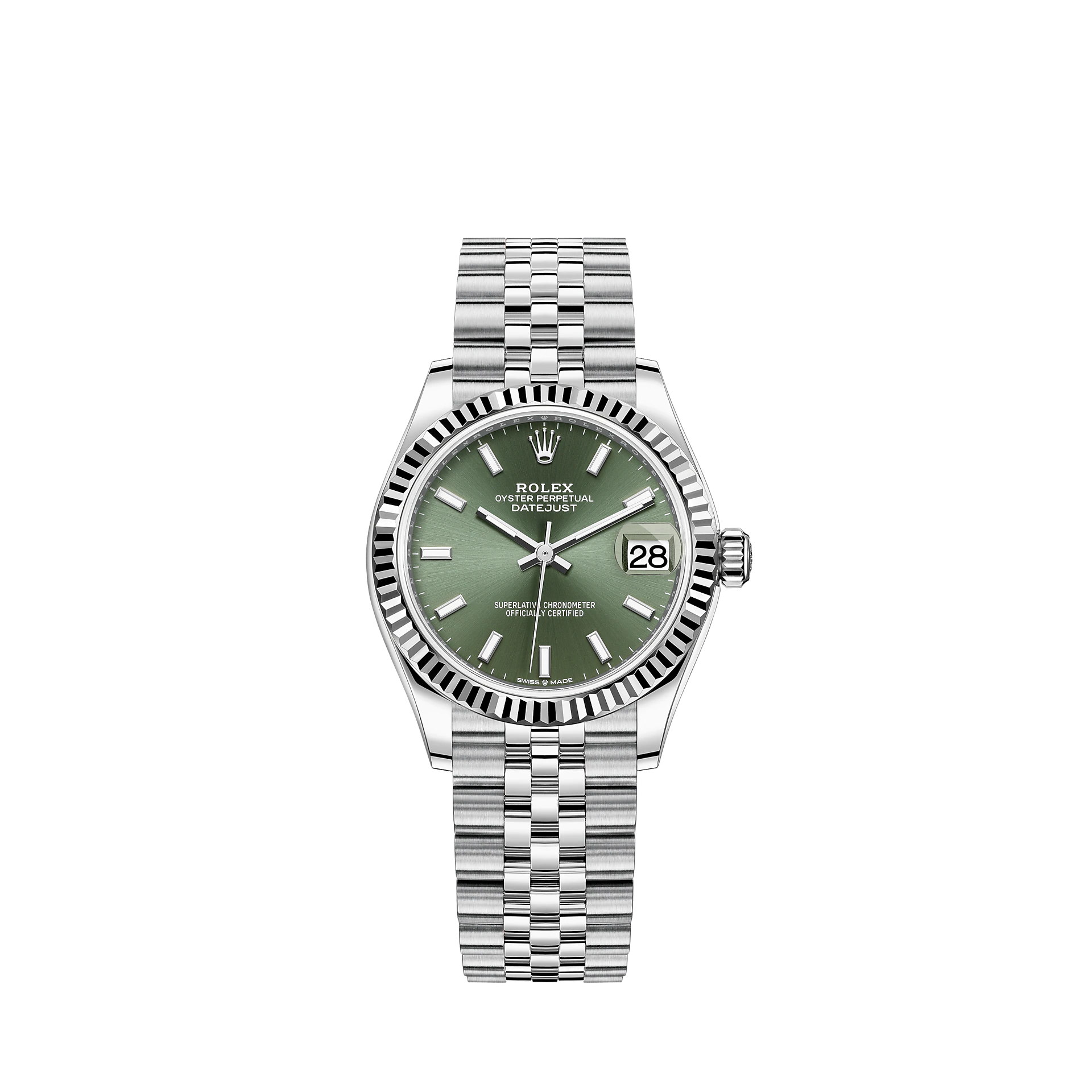 Rolex Datejust 31 Mint Green Dial on Jubilee
