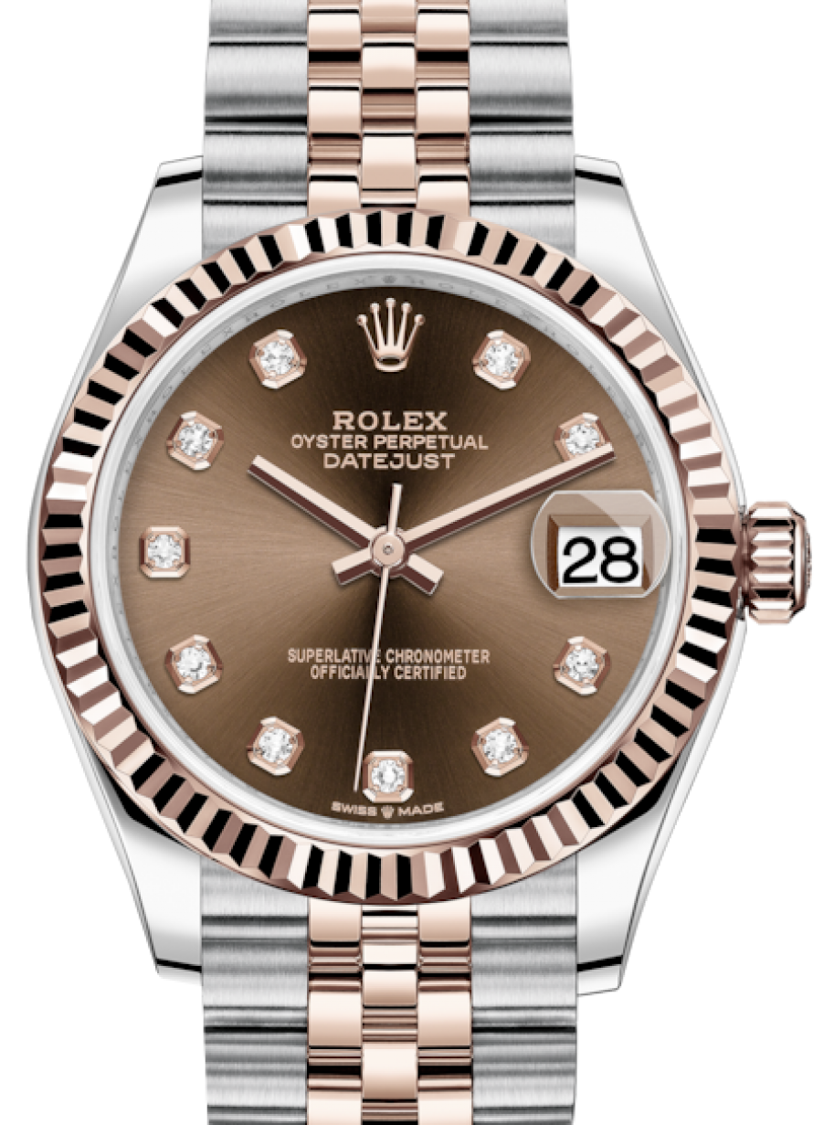 Rolex Datejust 31mm Chocolate Diamond on jubilee