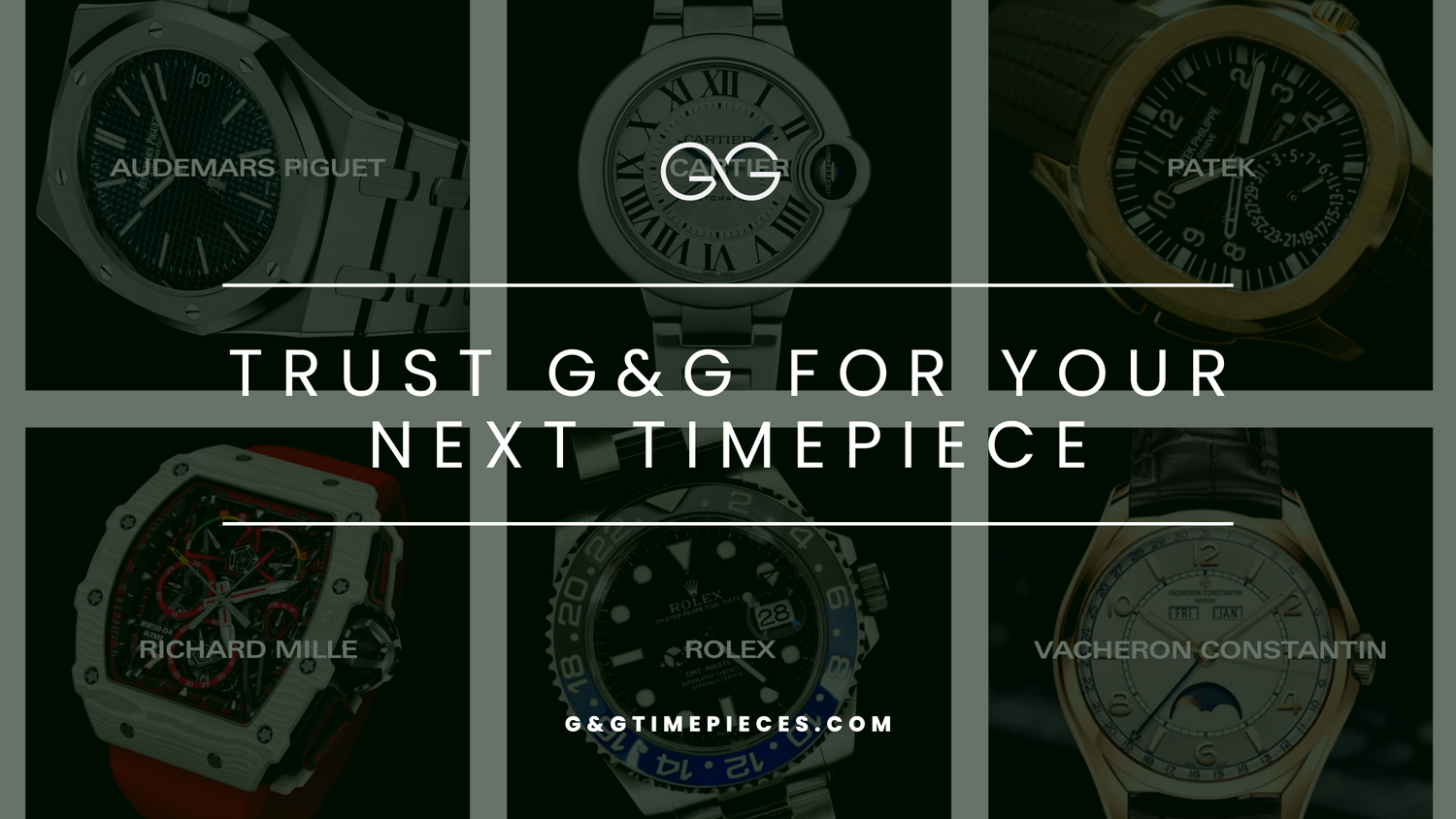Trust G&G for luxury timepiece banner