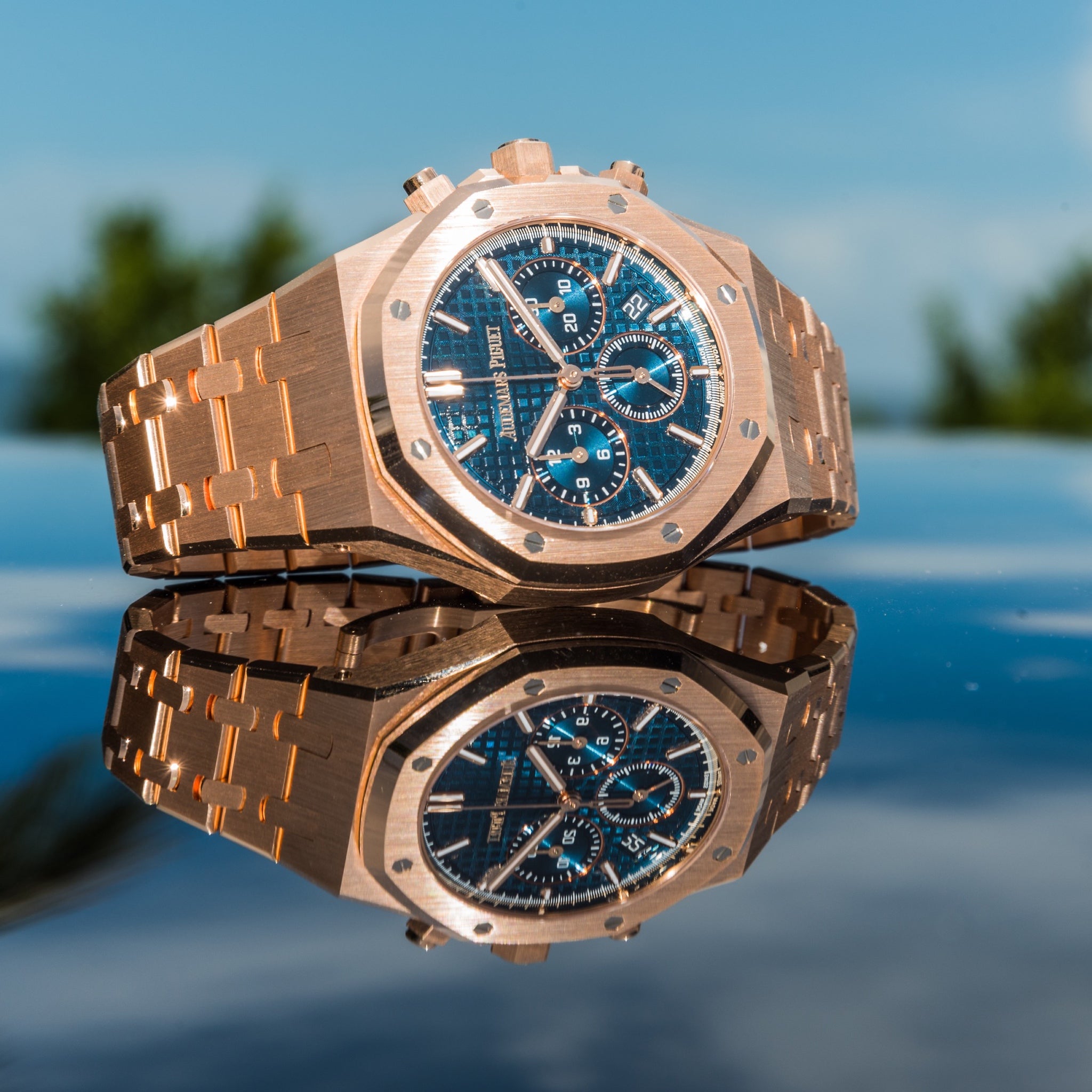 2023 Audemars Piguet Royal Oak Chronograph 26715or Blue Dial