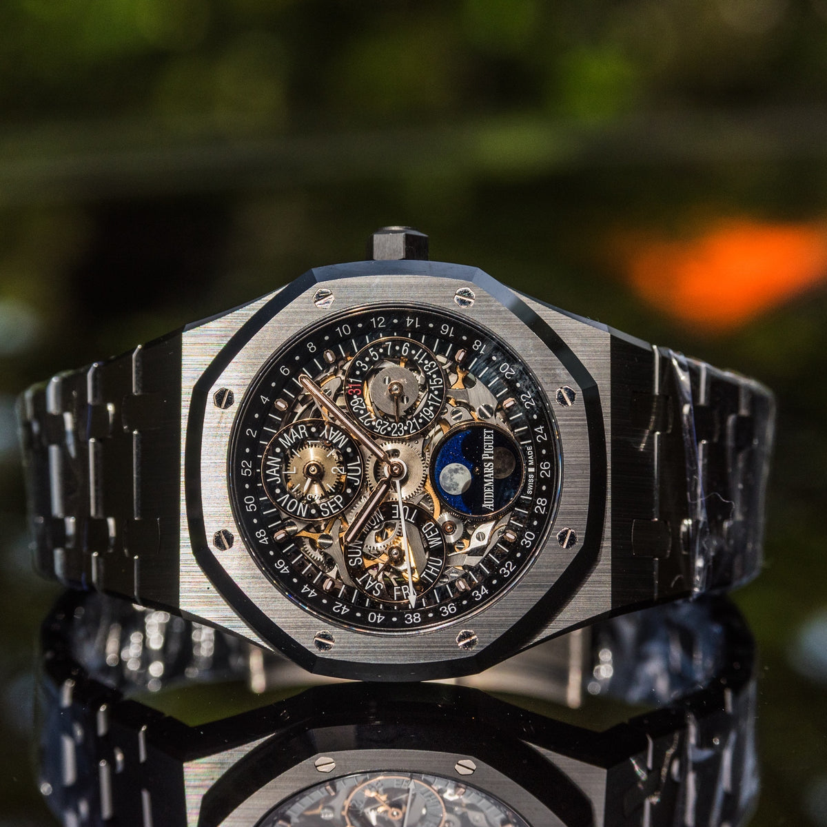 Audemars Piguet Royal Oak Perpetual Calendar Openworked Black Ceramic