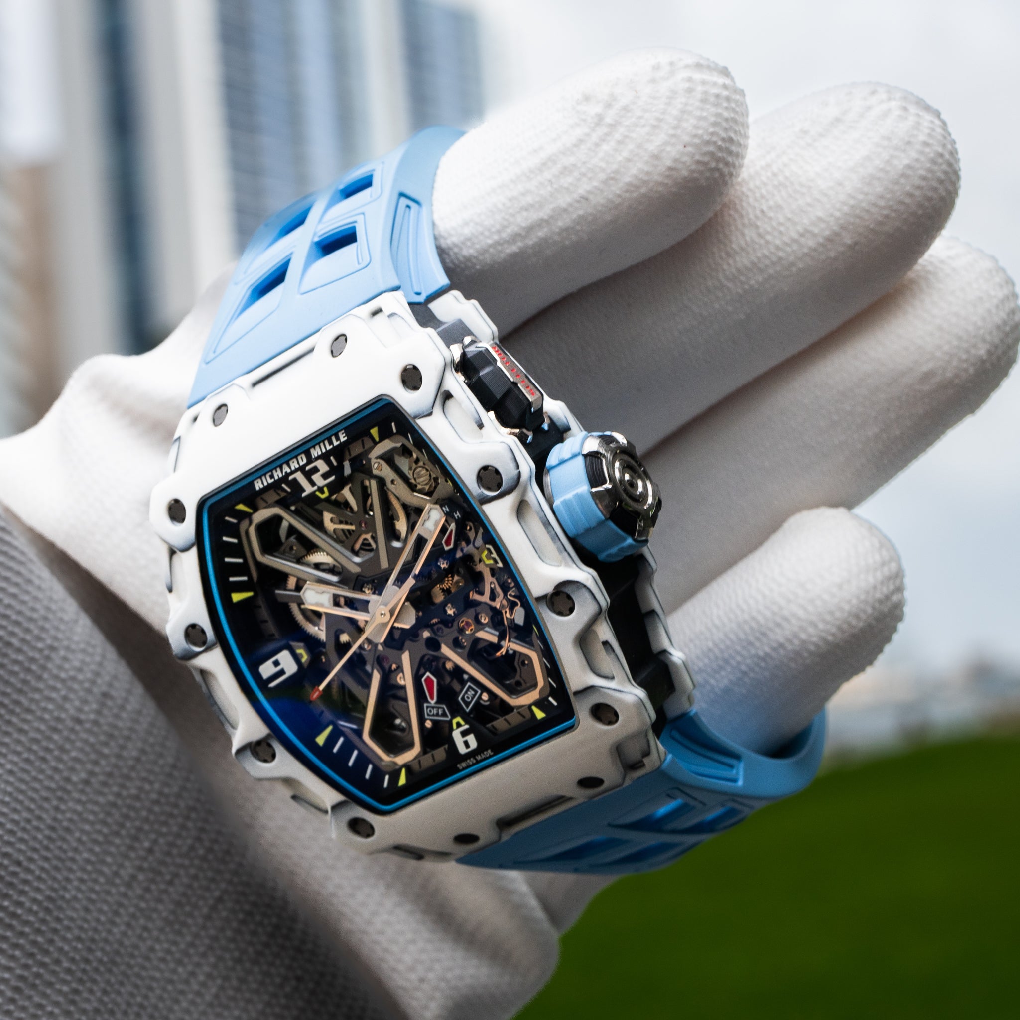 Richard Mille Unworn 2022 RM 35-03 Rafa Nadal White Carbon / Quartz TPT