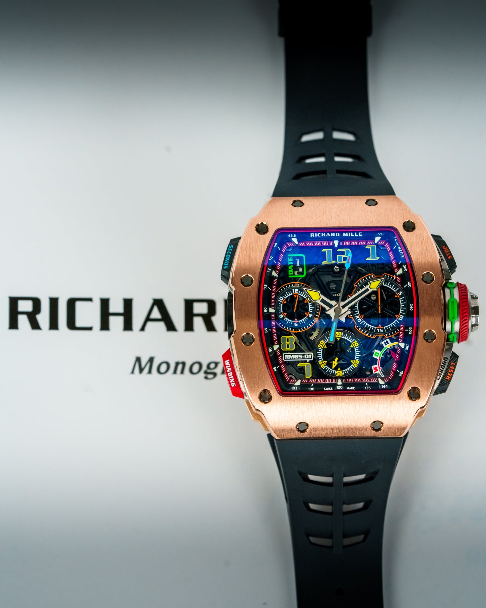 Richard Mille Unworn 2022 RM 65-01 Split-Seconds Chronograph Rose Gold