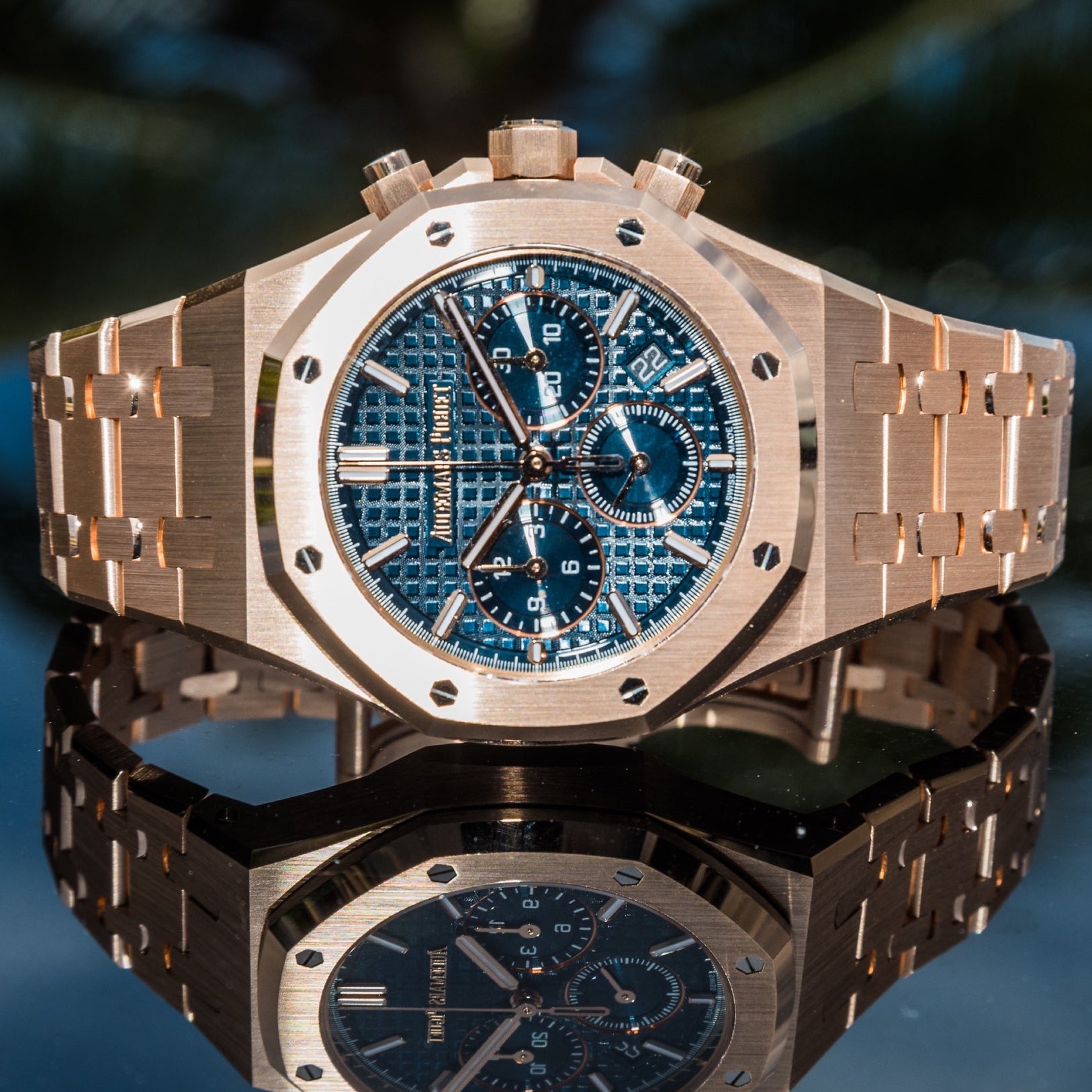 2023 Audemars Piguet 26715or Royal Oak Chronograph Blue Dial 38mm