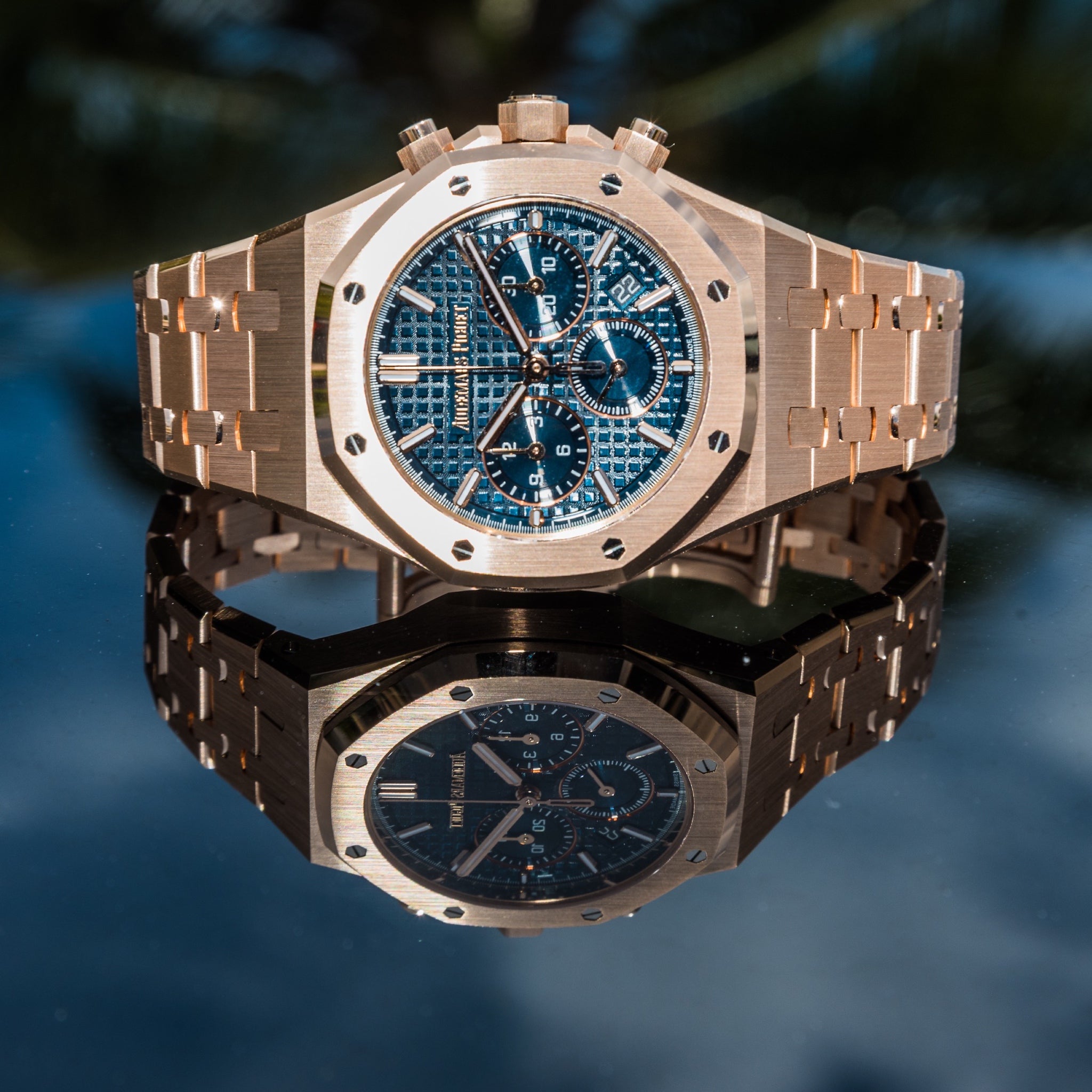 2023 Audemars Piguet Royal Oak Chronograph 26715or Blue Dial