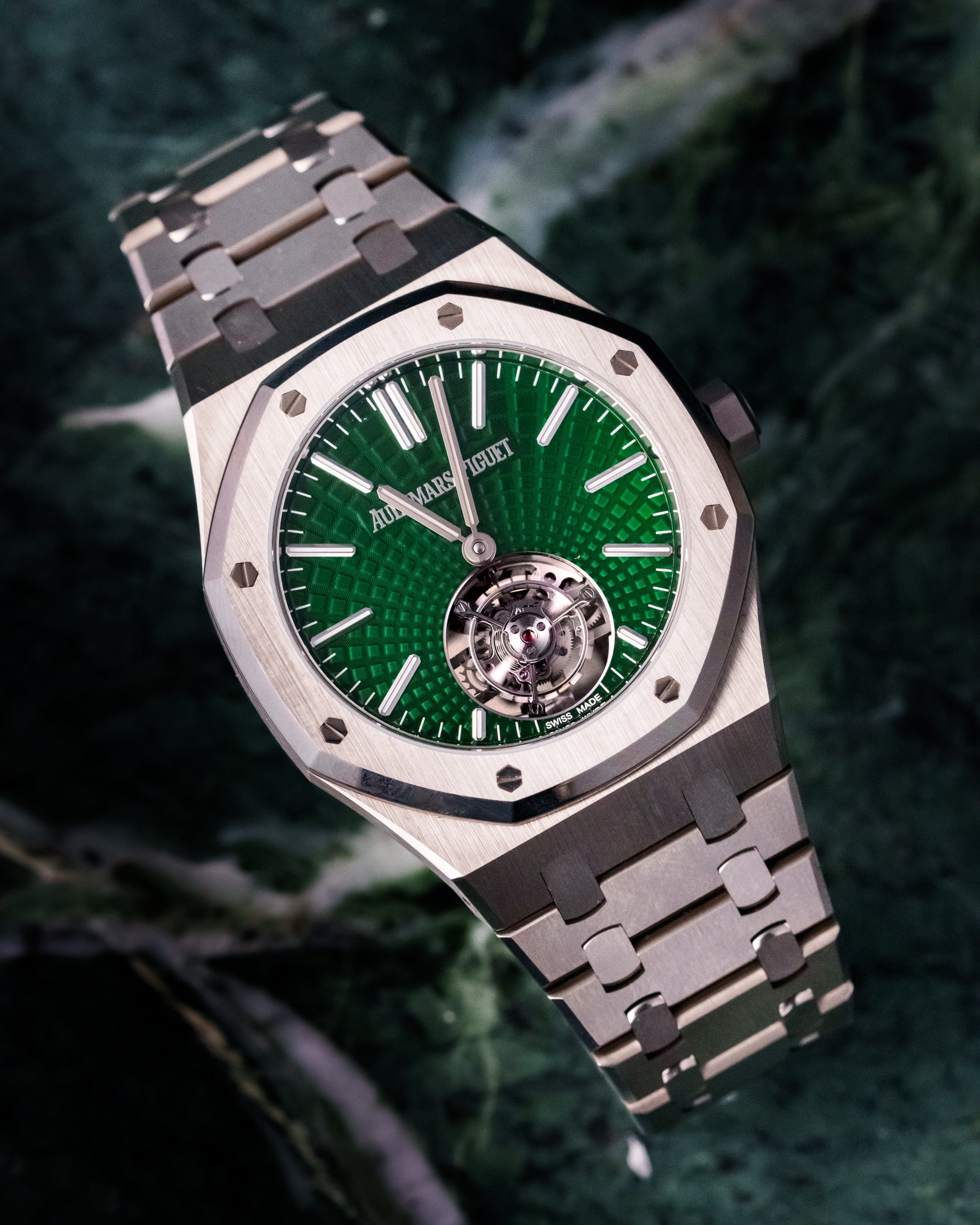 2022 Audemars Piguet Royal Oak 26534ti flying tourbillion Green