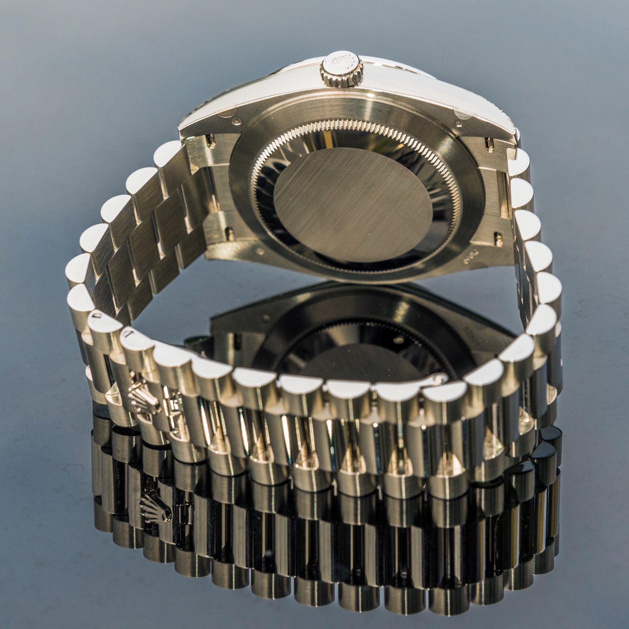 Rolex Unworn 2023 Day-Date 40mm Platinum with Baguette Bezel Meteorite 228396TBR