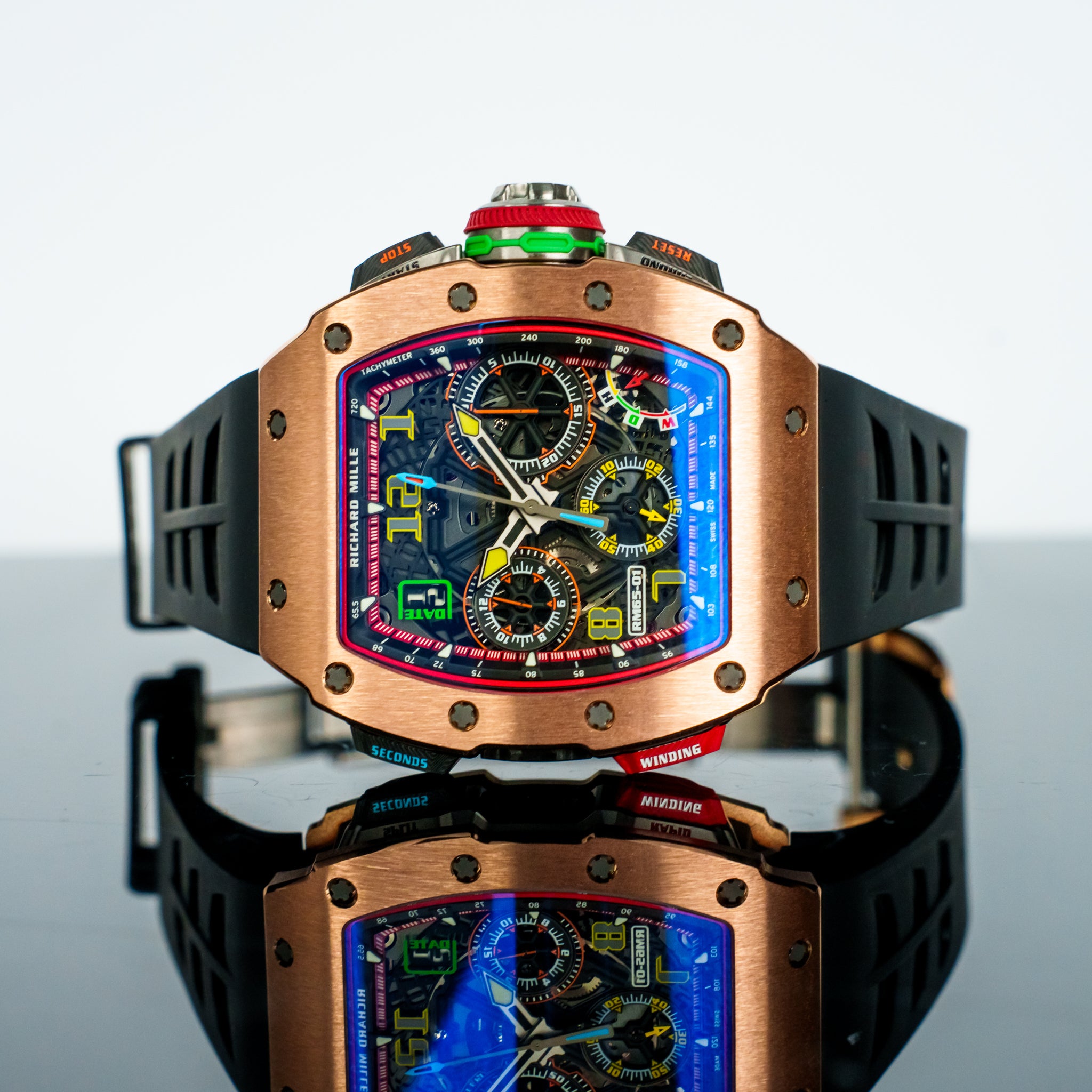 Richard Mille Unworn 2022 RM 65-01 Split-Seconds Chronograph Rose Gold