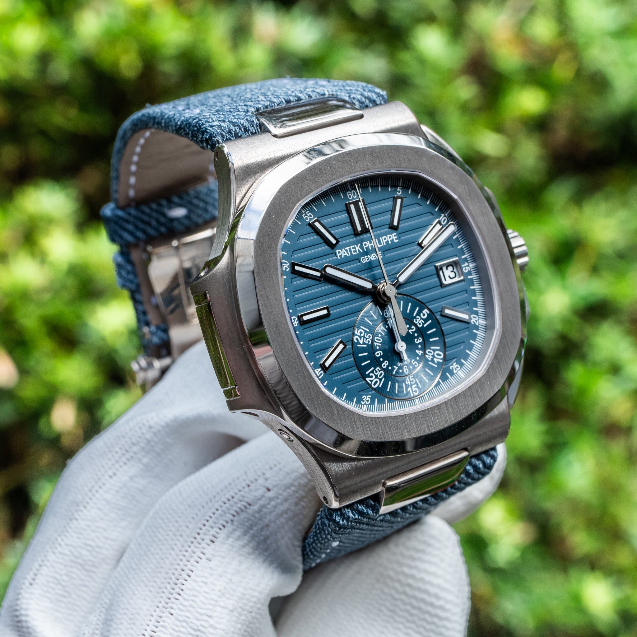 Patek Philippe Unworn 2024 Nautilus 5980/60G Travel Time Chronograph