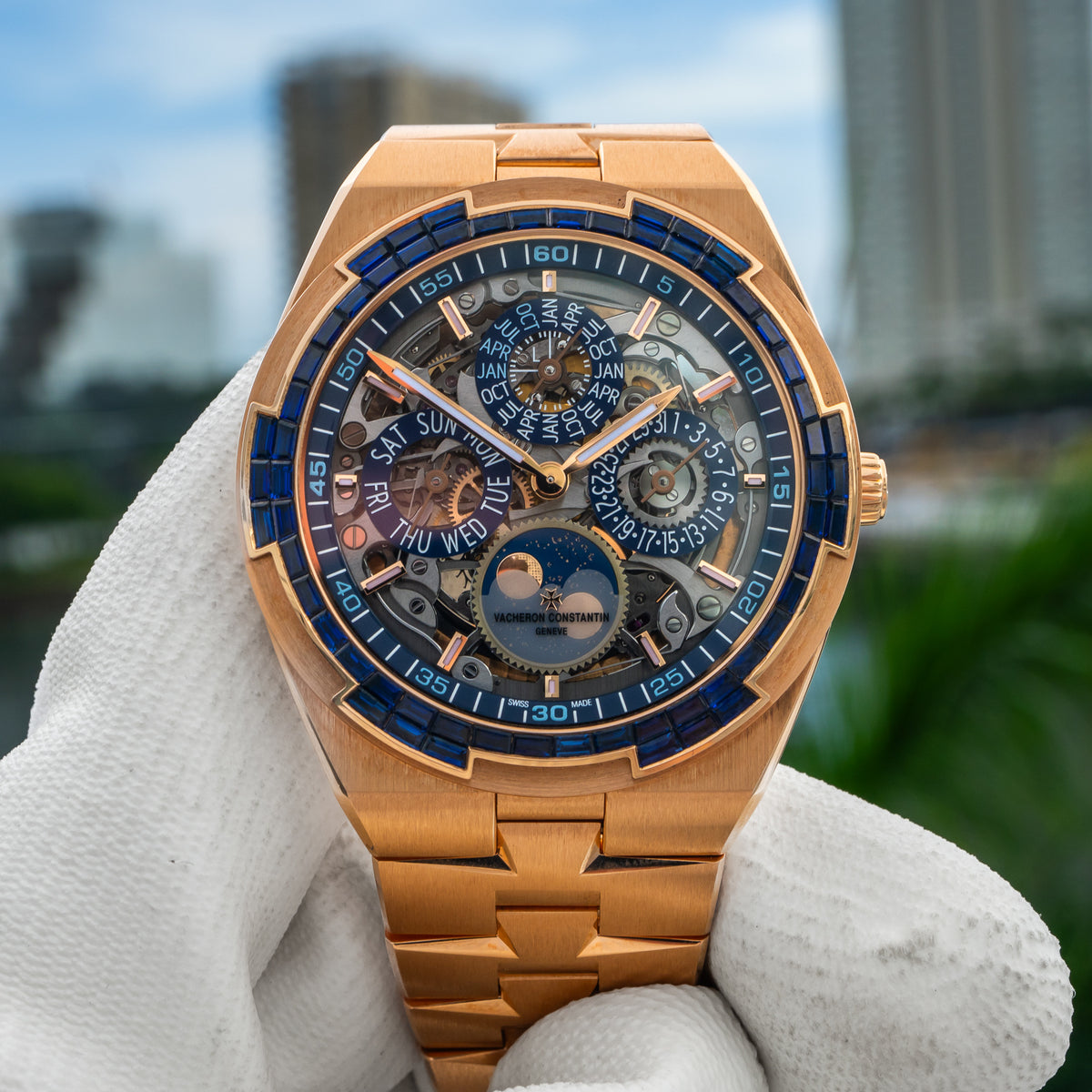 2026 Vacheron Constantin 4307V/220R-237C Overseas Perpetual Calendar Ultra Thin Skeleton 41.5mm