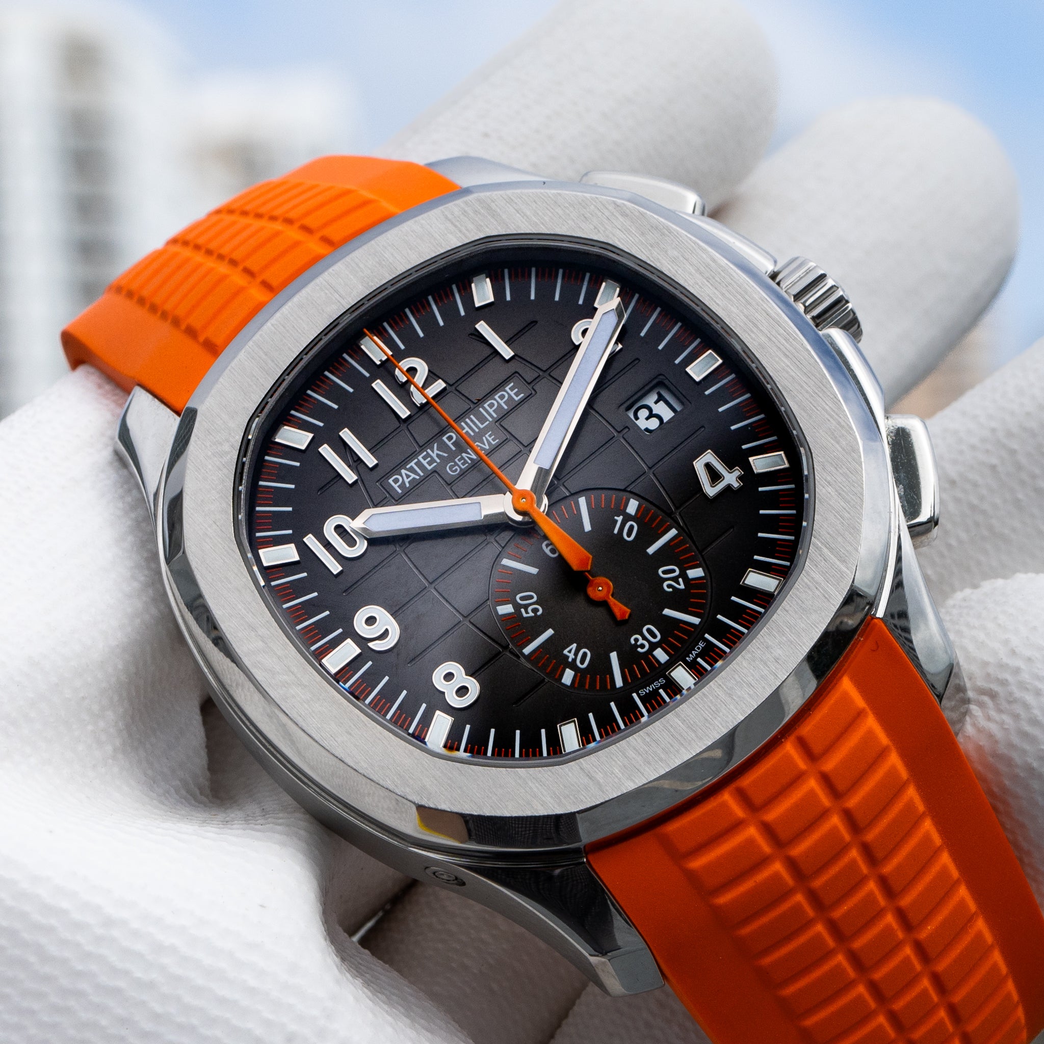 Patek 5968a | 2023 Aquanaut | Steel 42.2mm | 5968A-001 | Unworn