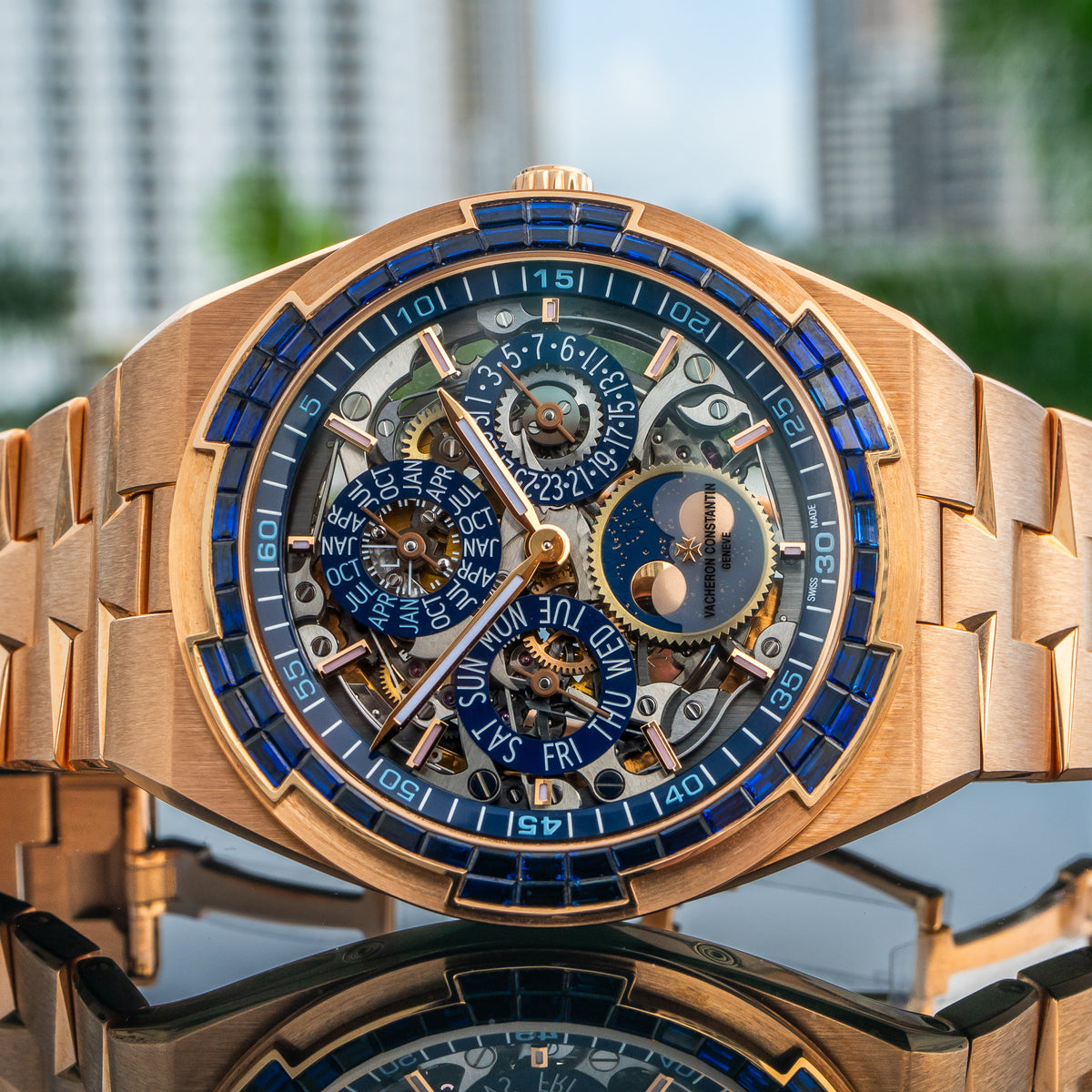 2026 Vacheron Constantin 4307V/220R-237C Overseas Perpetual Calendar Ultra Thin Skeleton 41.5mm