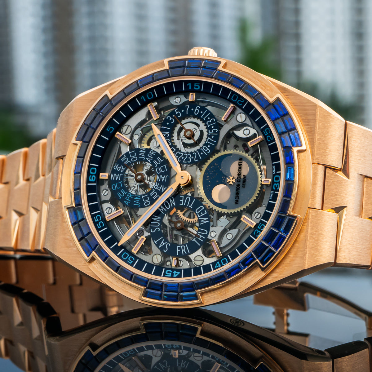 2026 Vacheron Constantin 4307V/220R-237C Overseas Perpetual Calendar Ultra Thin Skeleton 41.5mm