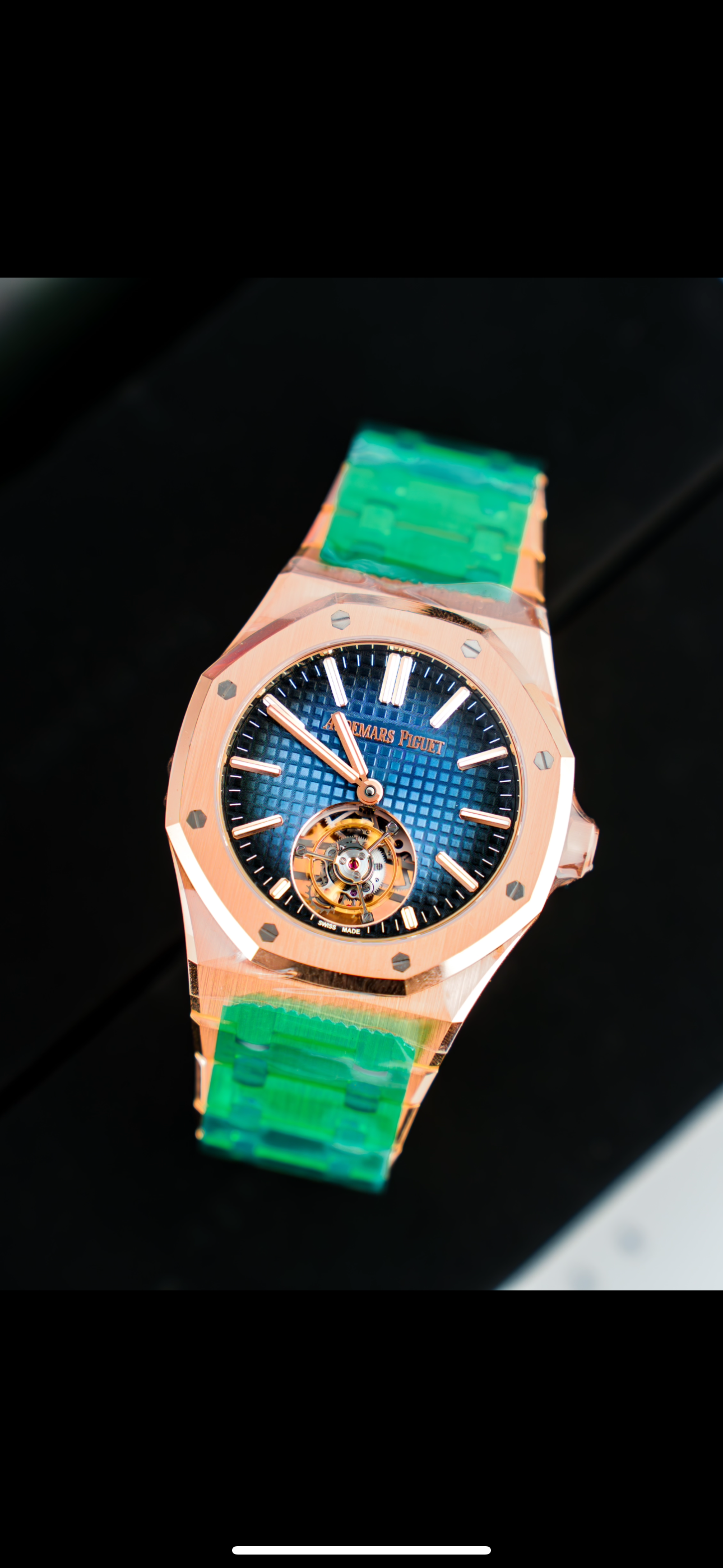 Audemars Piguet Royal Oak Rose Gold Blue Dial 50th Anniversary