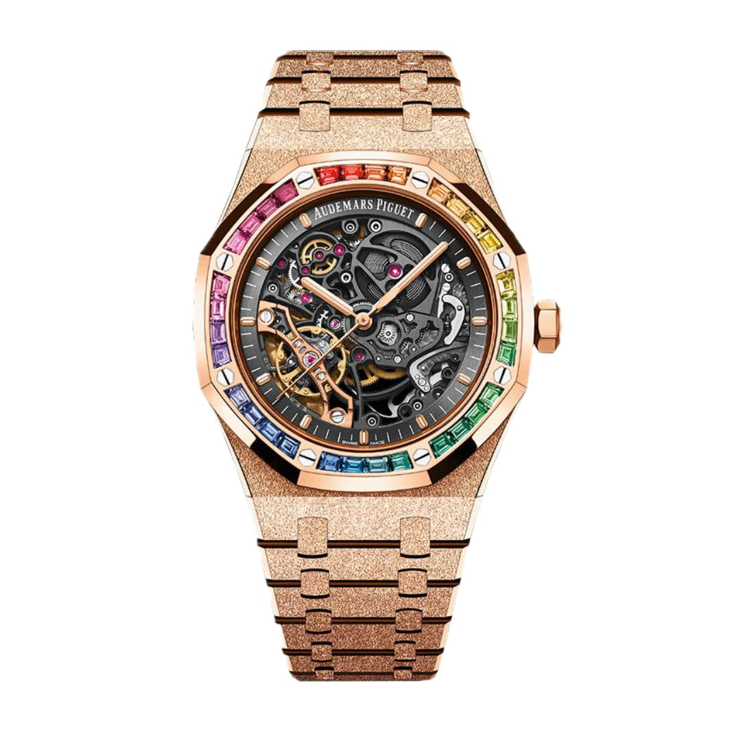 Audemars Piguet 15412or Royal Oak Double Balance Wheel Openworked Frosted Rose Gold