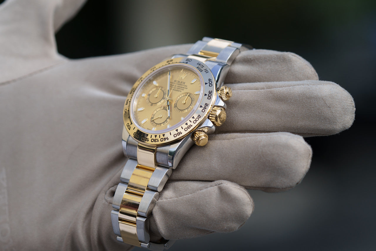 Rolex Unworn 2022 Daytona 116503 Two Tone Champagne Dial