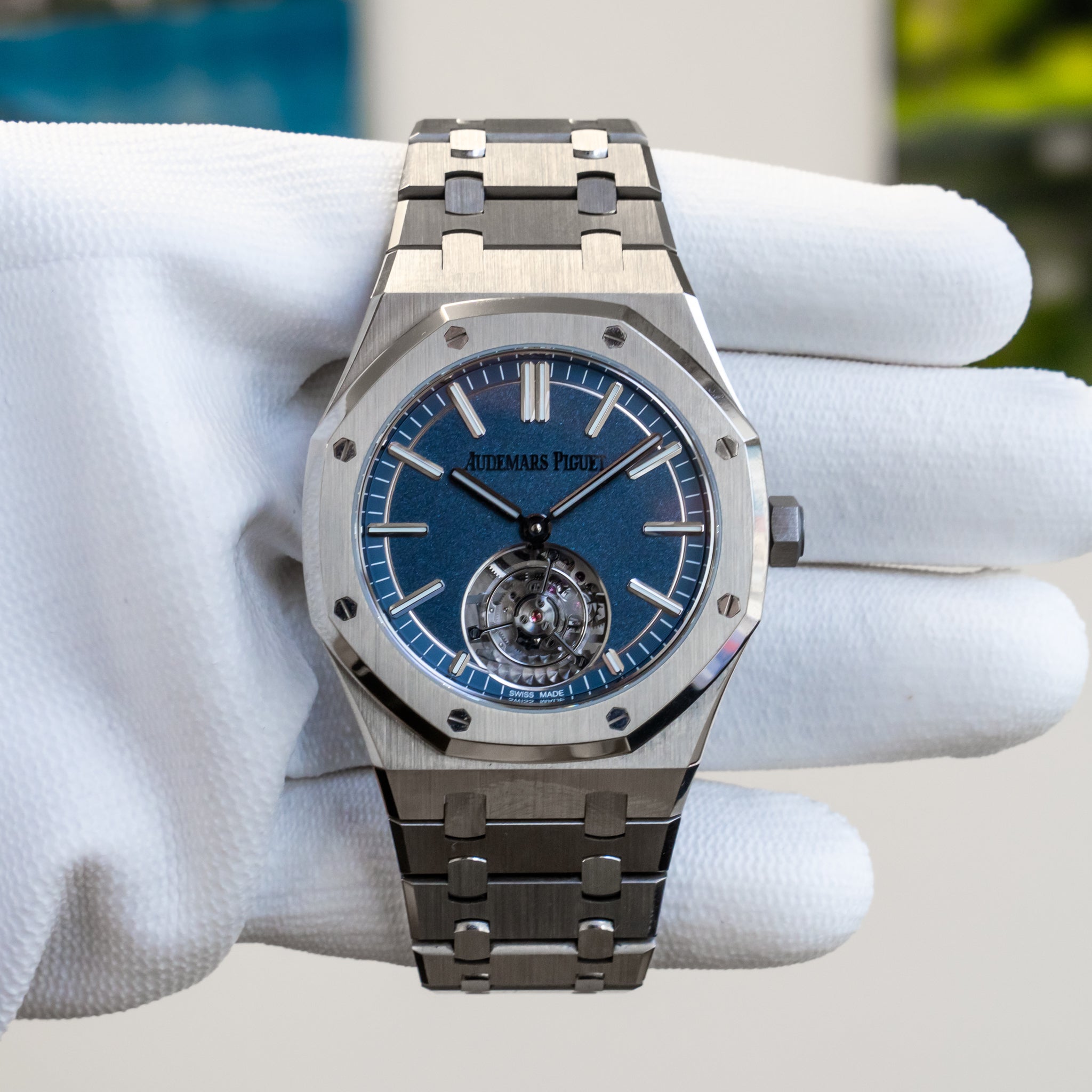 2022 Audemars Piguet Royal Oak Titanium Blue Dial 50th anniversary