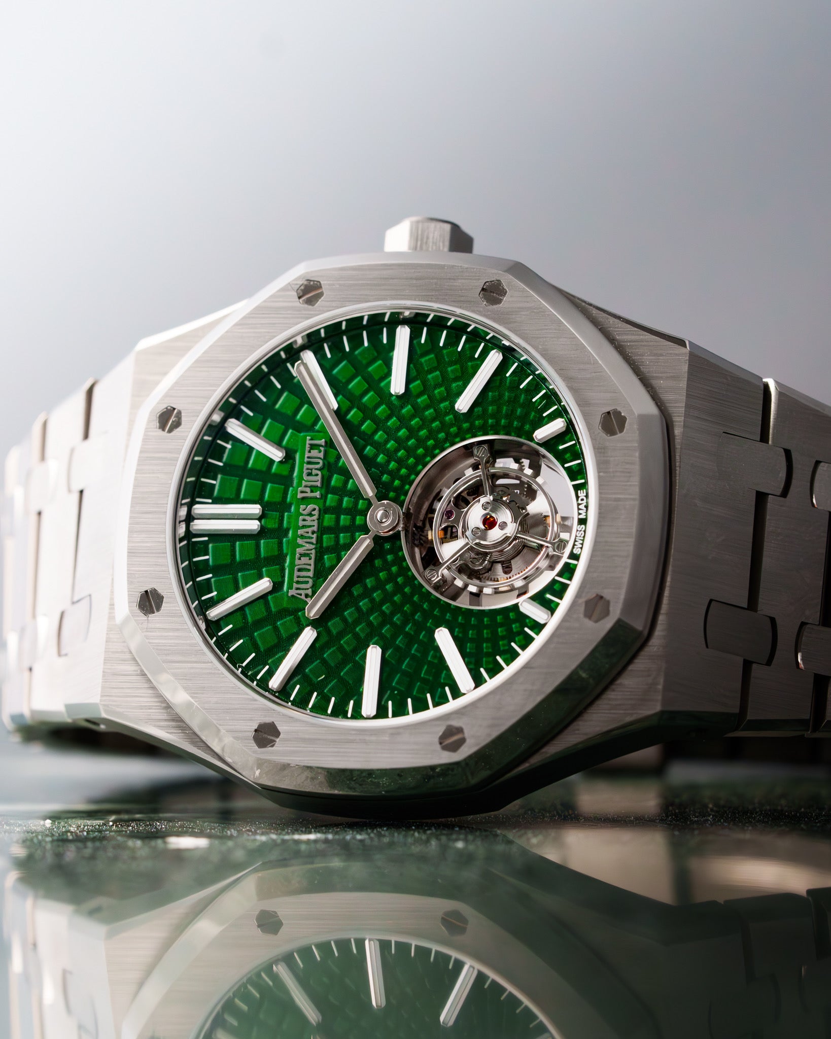 2022 Audemars Piguet Royal Oak 26534ti flying tourbillion Green