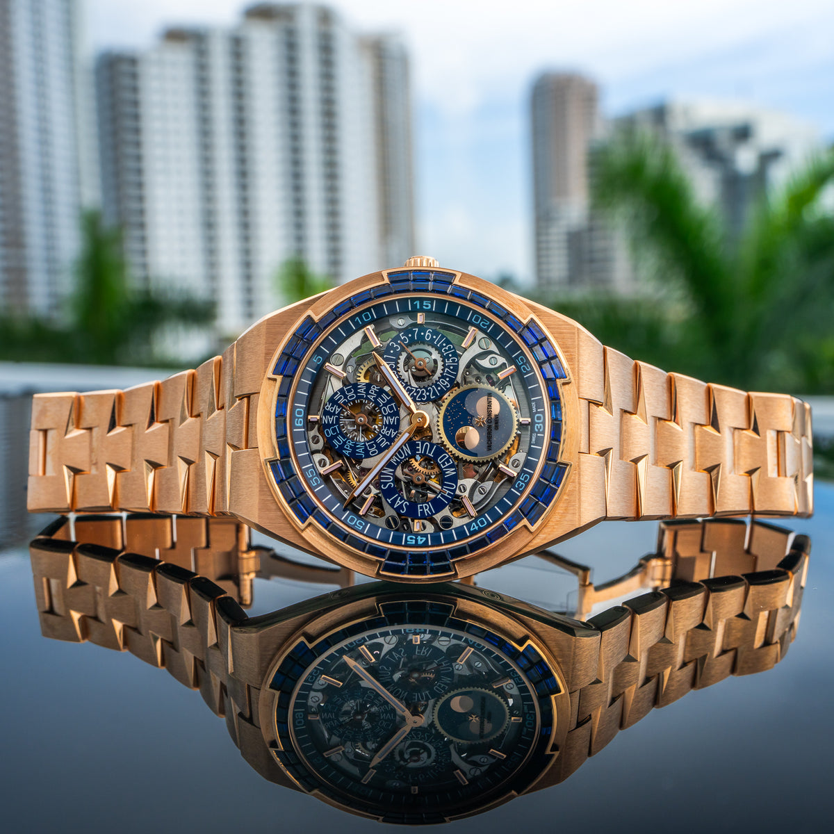 2026 Vacheron Constantin 4307V/220R-237C Overseas Perpetual Calendar Ultra Thin Skeleton 41.5mm