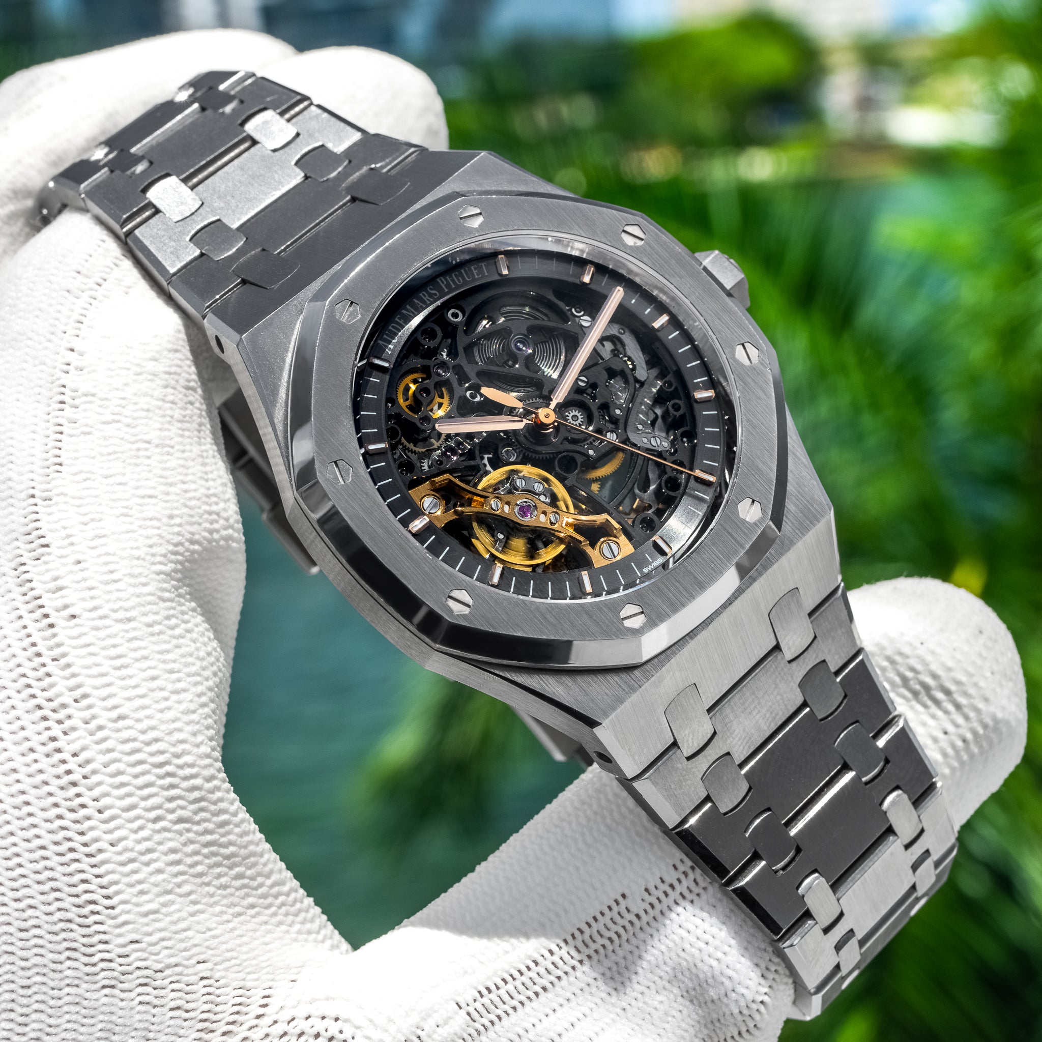 2023 Audemars Piguet 15407ST Royal Oak Double Balance Wheel Openworked Stainless Steel