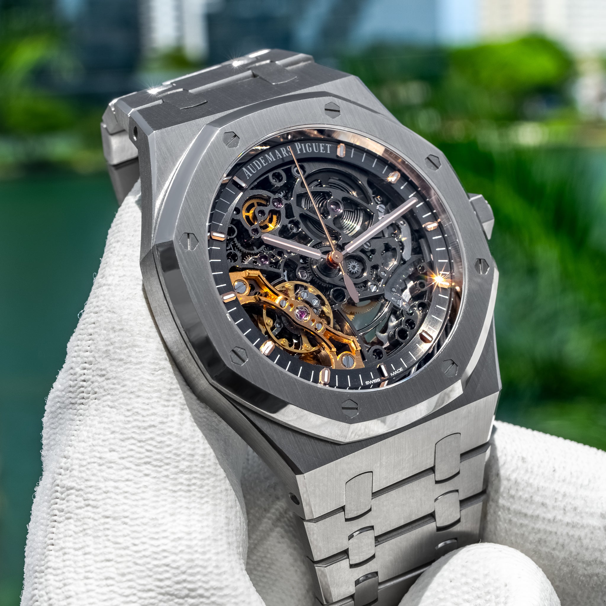 2023 Audemars Piguet 15407ST Royal Oak Double Balance Wheel Openworked Stainless Steel